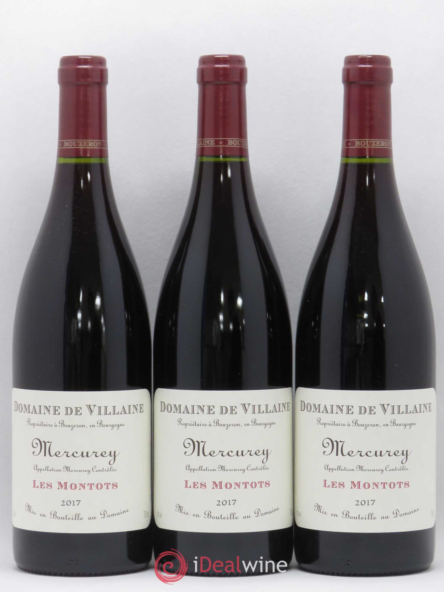 Mercurey Les Montots Domaine de Villaine 2017 - Lot de 3 bouteilles - 0