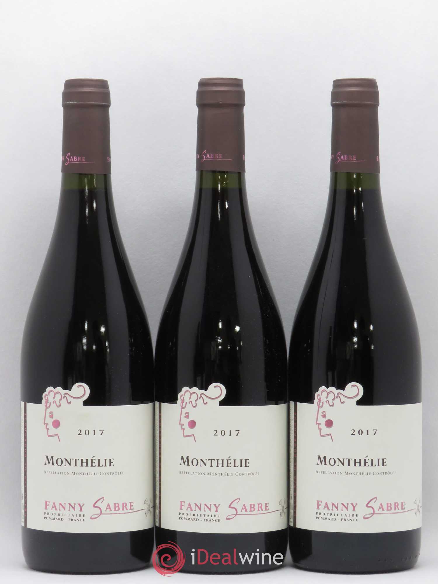 Monthélie Fanny Sabre 2017 - Lot de 6 bouteilles - 2