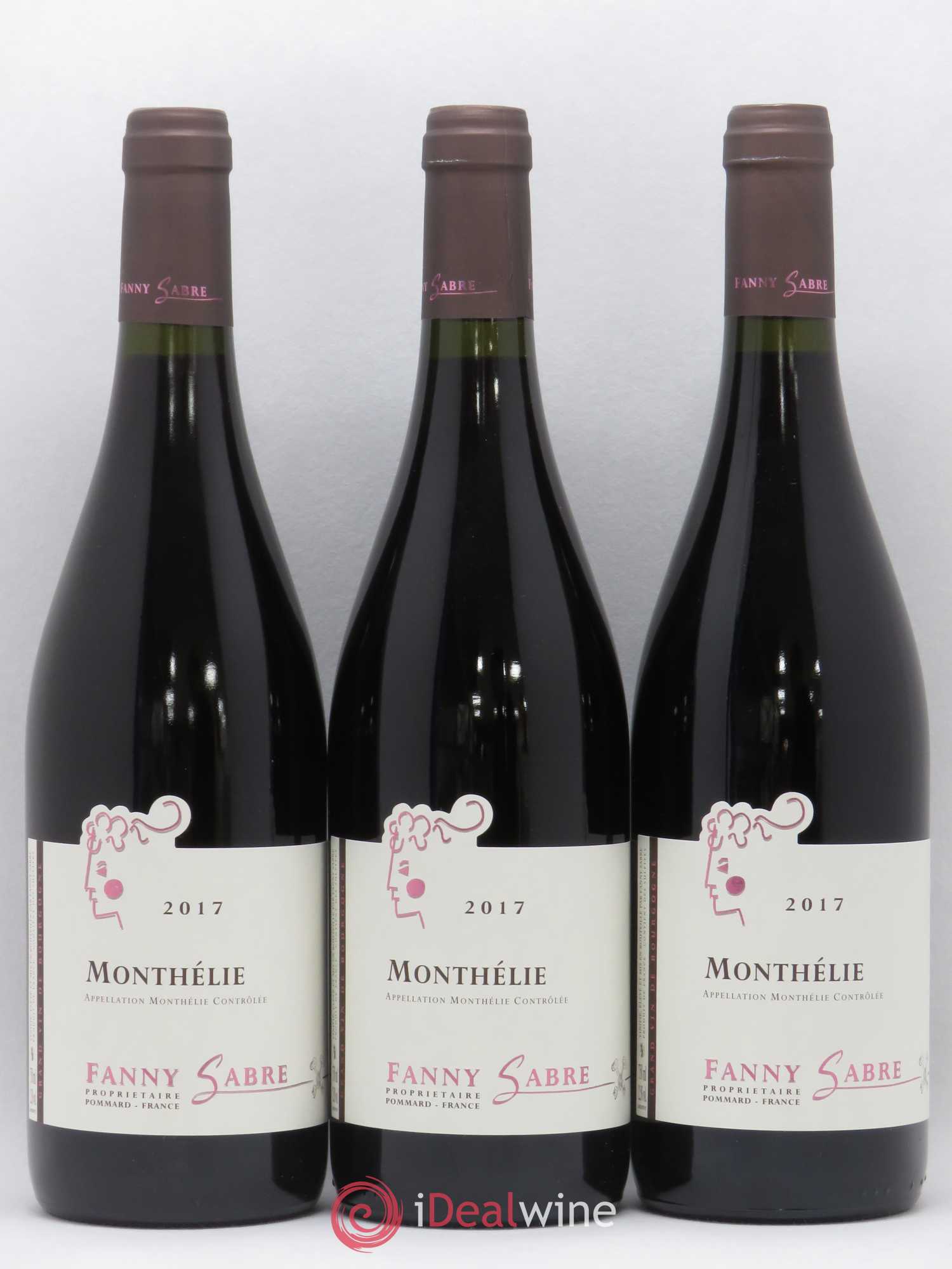 Monthélie Fanny Sabre 2017 - Lot de 3 bouteilles - 0