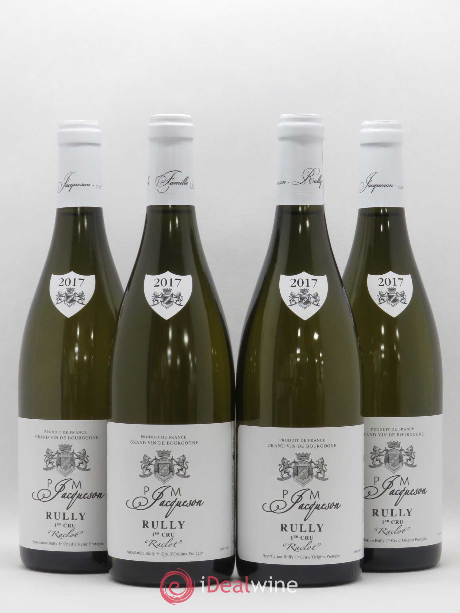 Rully 1er Cru Raclot Jacqueson 2017 - Lot de 4 bouteilles - 0