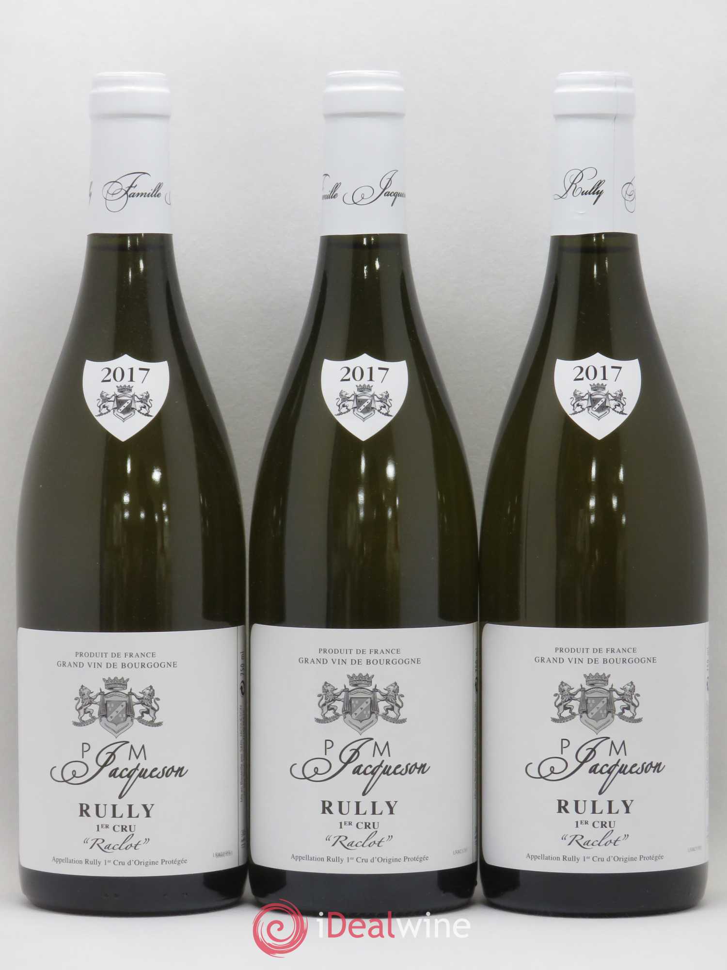 Rully 1er Cru Raclot Jacqueson 2017 - Lot de 3 bouteilles - 0