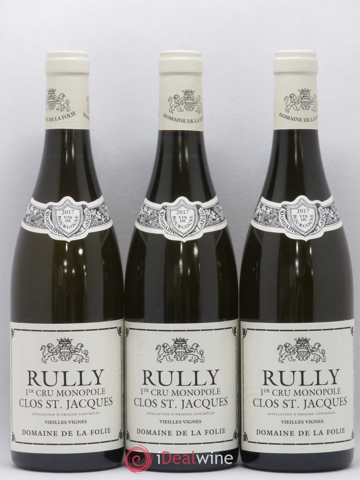 Rully 1er Cru Clos St Jacques Domaine De La Folie 2017 - Posten von 3 Flaschen - 0