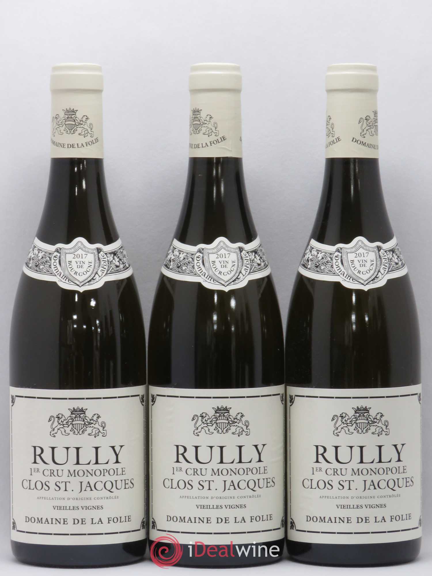 Rully 1er Cru Clos St Jacques Domaine De La Folie 2017 - Posten von 3 Flaschen - 0