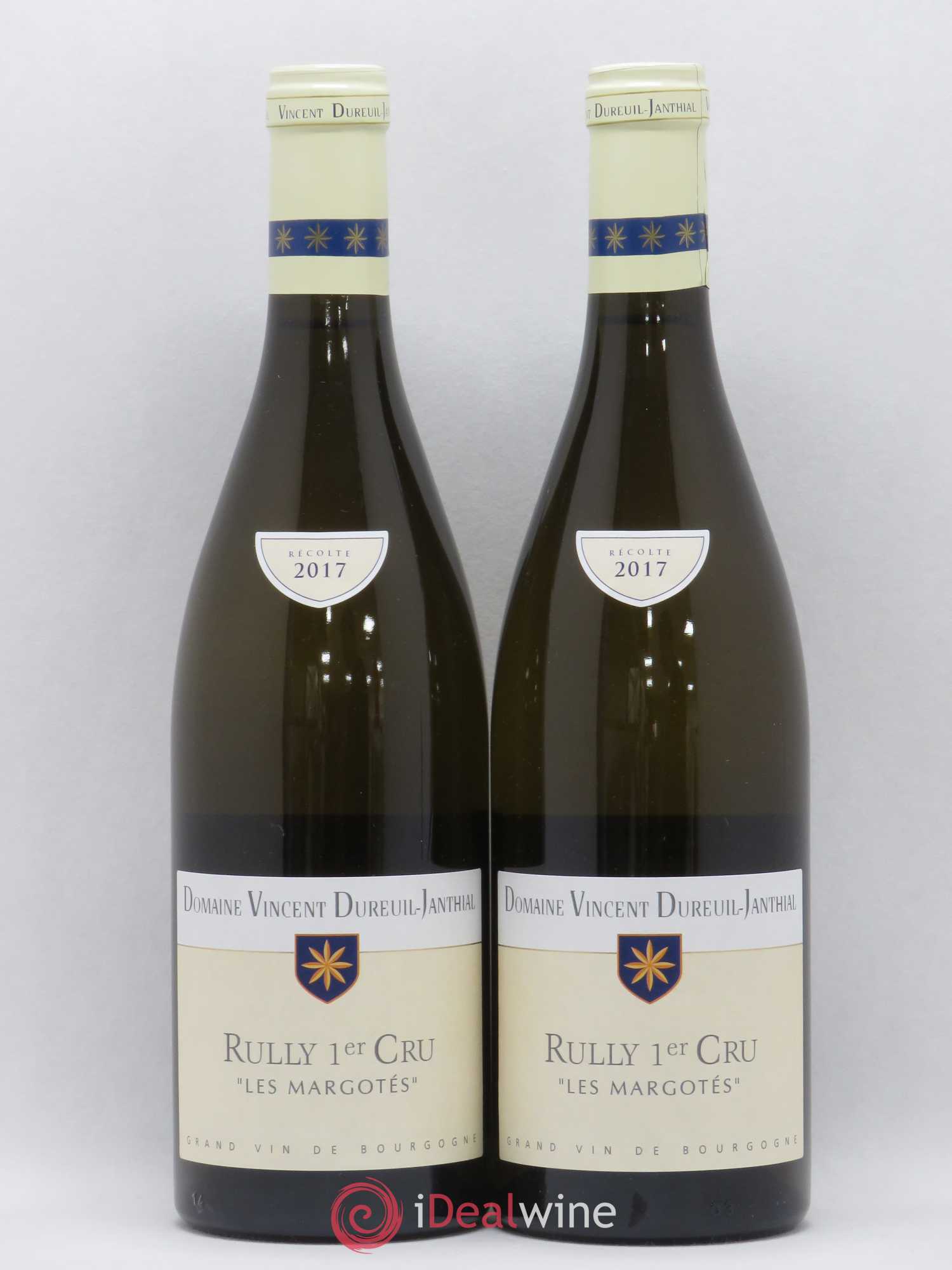 Rully 1er Cru Les Margotés Vincent Dureuil-Janthial 2017 - Lot de 2 bouteilles - 0