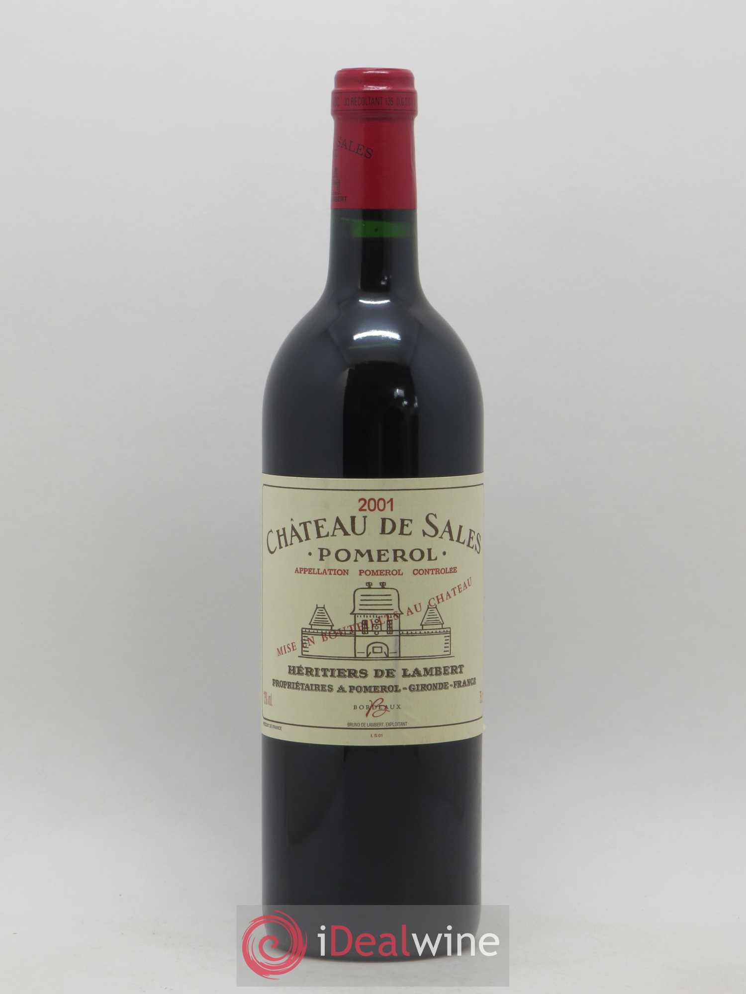 Château de Sales 2001 - Lot de 1 bouteille - 0