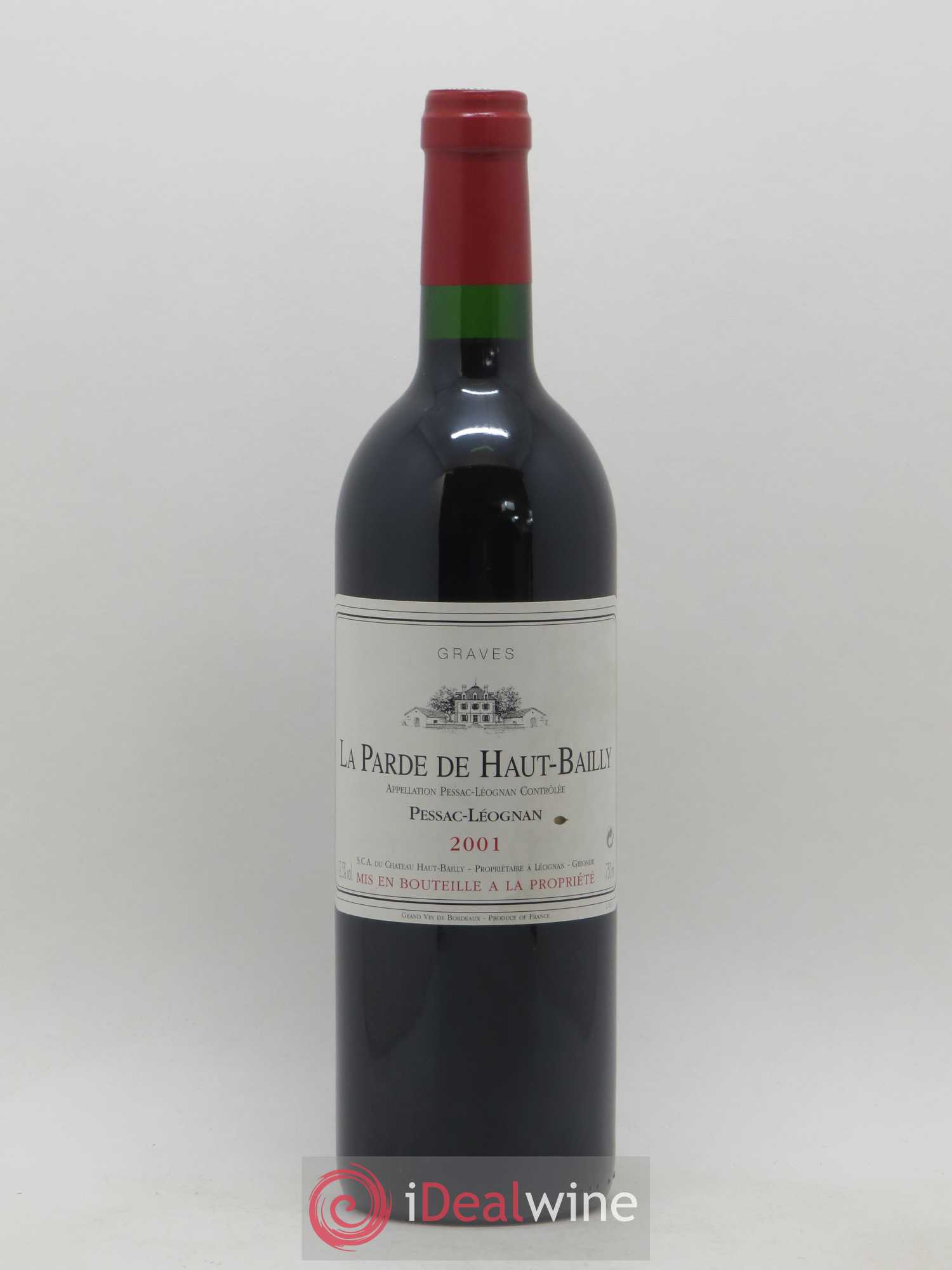 Haut Bailly II (Anciennement La Parde de Haut-Bailly) Second Vin 2001 - Lot de 1 bouteille - 0