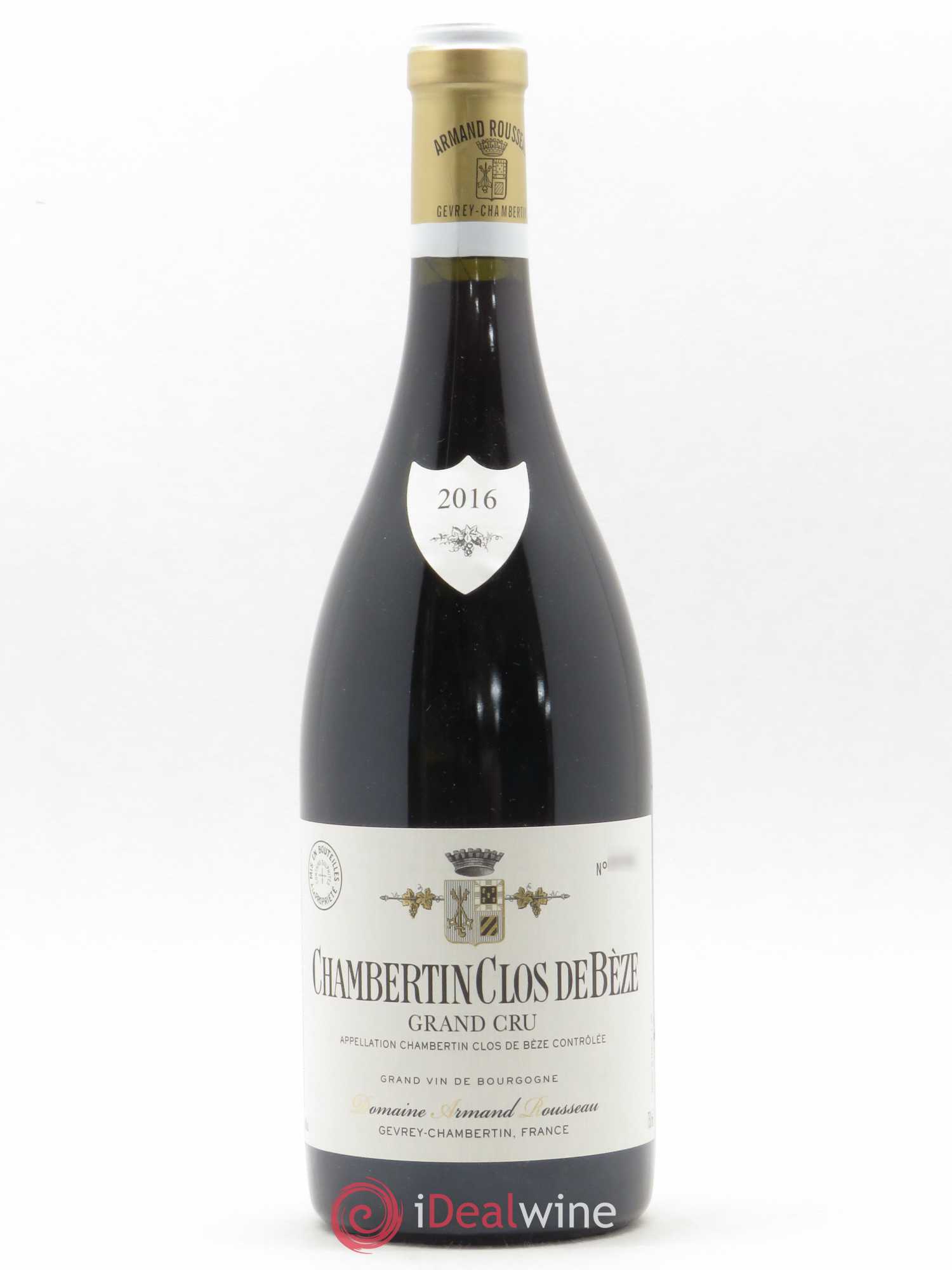 Chambertin Clos de Bèze Grand Cru Armand Rousseau (Domaine) 2016 - Lot de 1 bouteille - 0