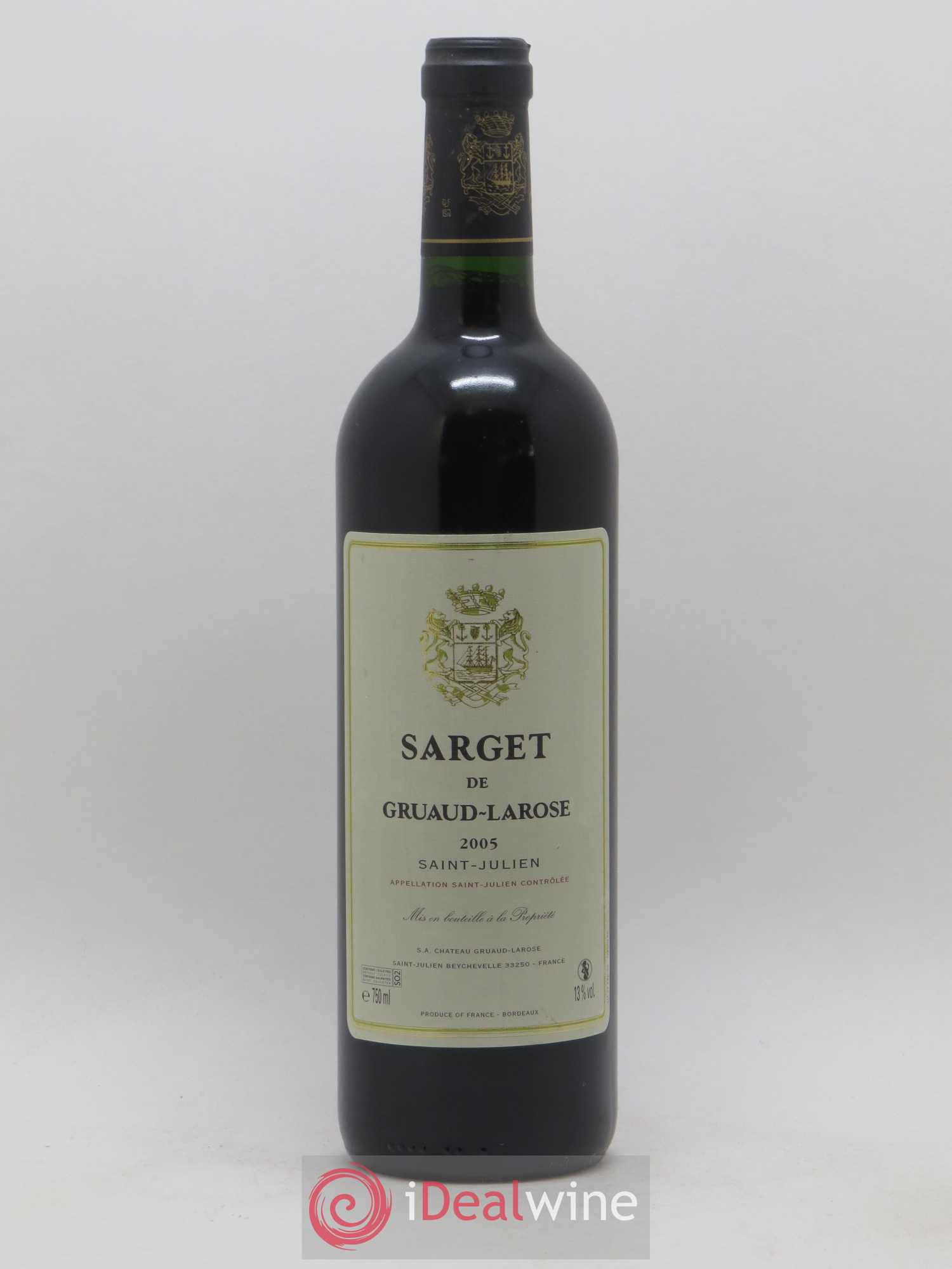 Sarget de Gruaud Larose Second Vin 2005 - Lot de 1 bouteille - 0