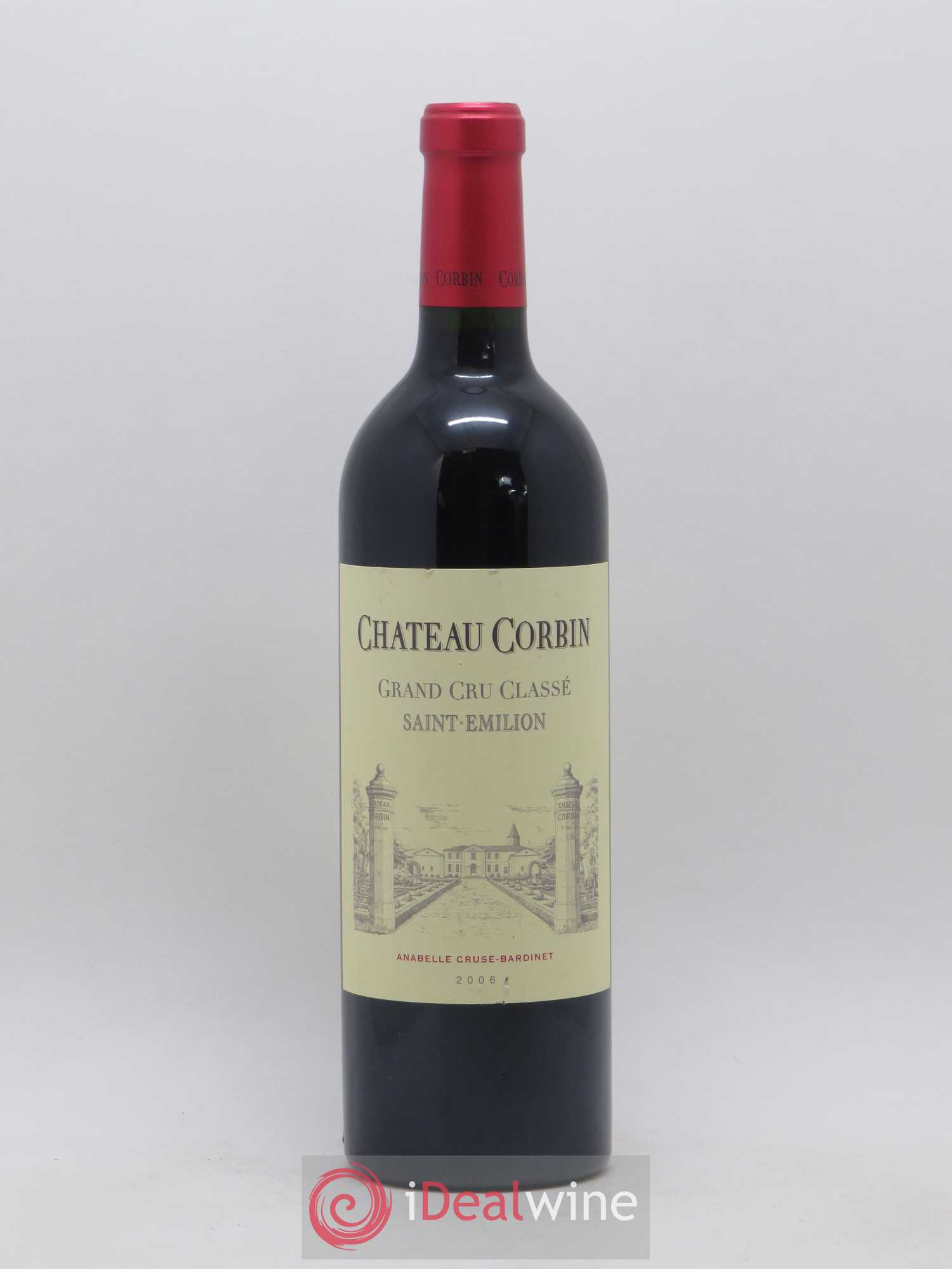 Château Corbin Grand Cru Classé 2006 - Lot de 1 bouteille - 0