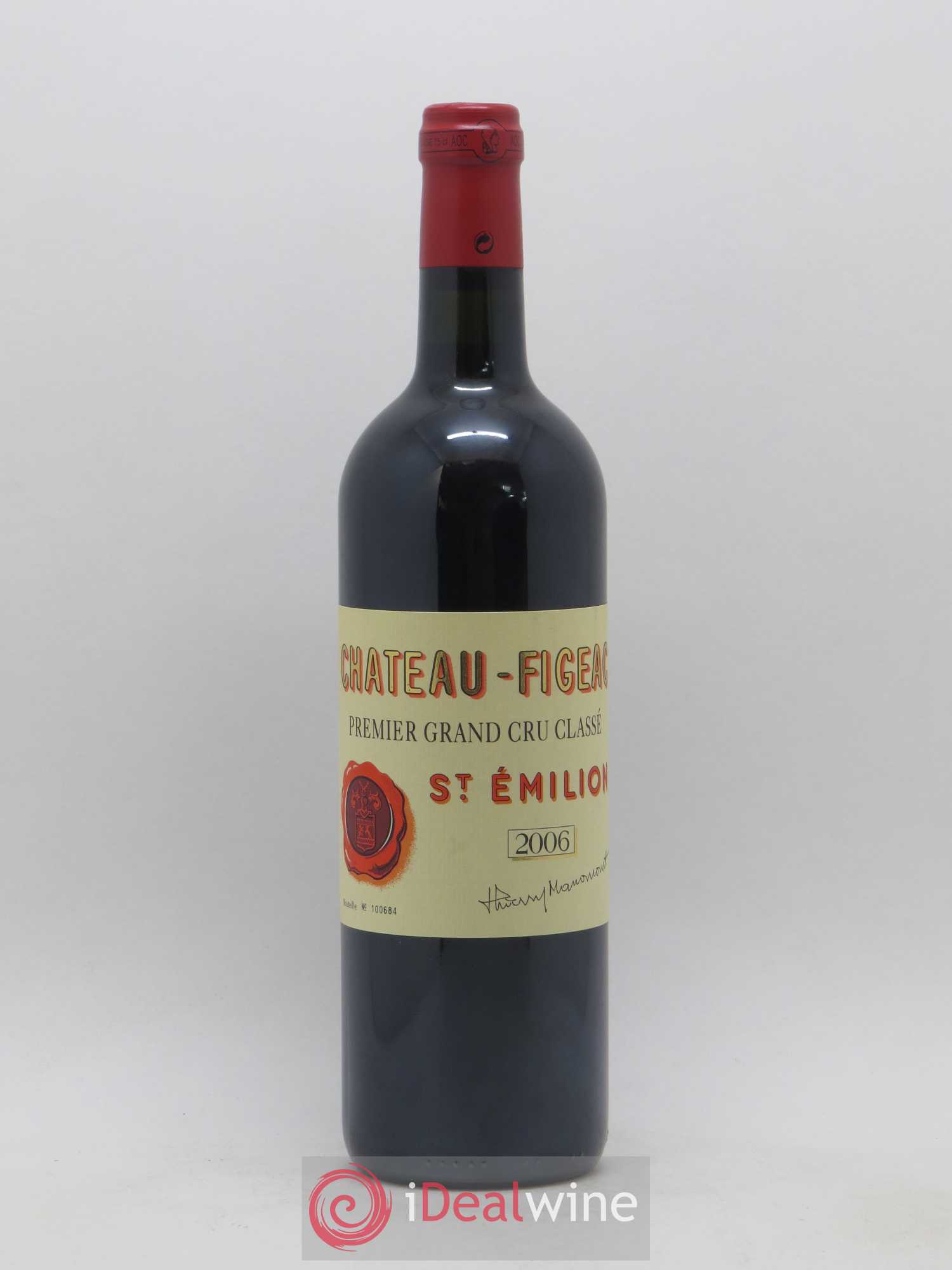 Château Figeac 1er Grand Cru Classé A 2006 - Lot de 1 bouteille - 0