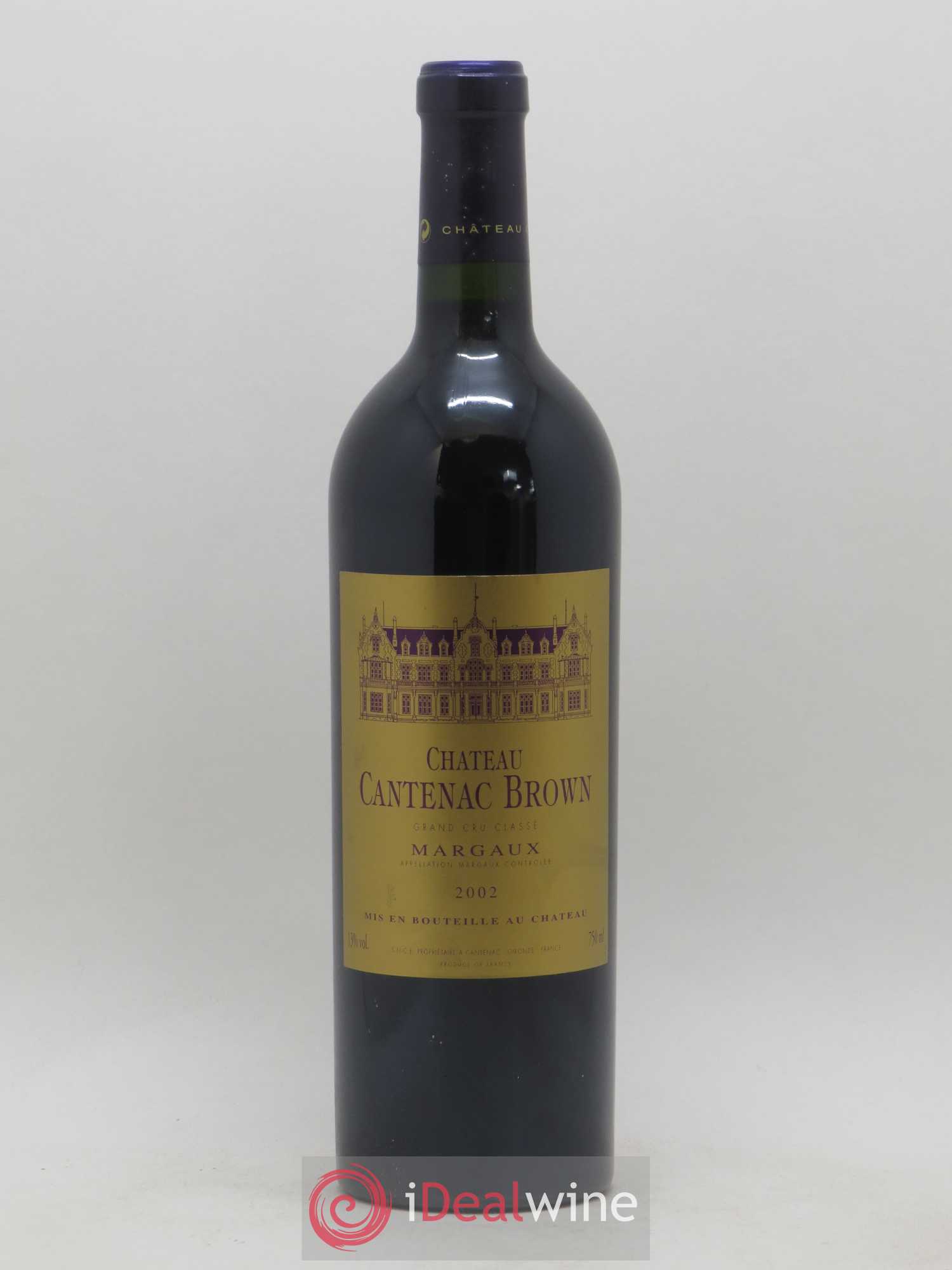 Château Cantenac Brown 3ème Grand Cru Classé 2002 - Lot de 1 bouteille - 0