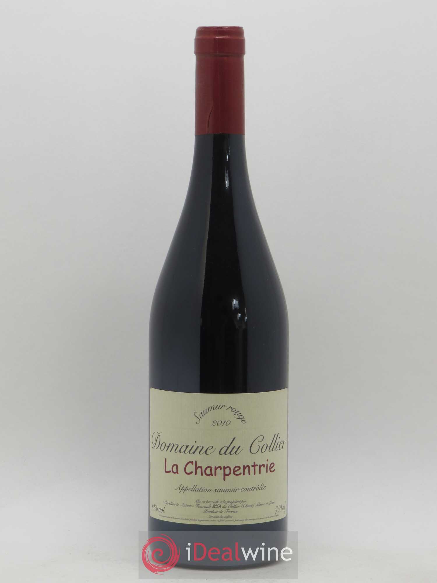 Saumur La Charpentrie Domaine du Collier 2010 - Lot de 1 bouteille - 0