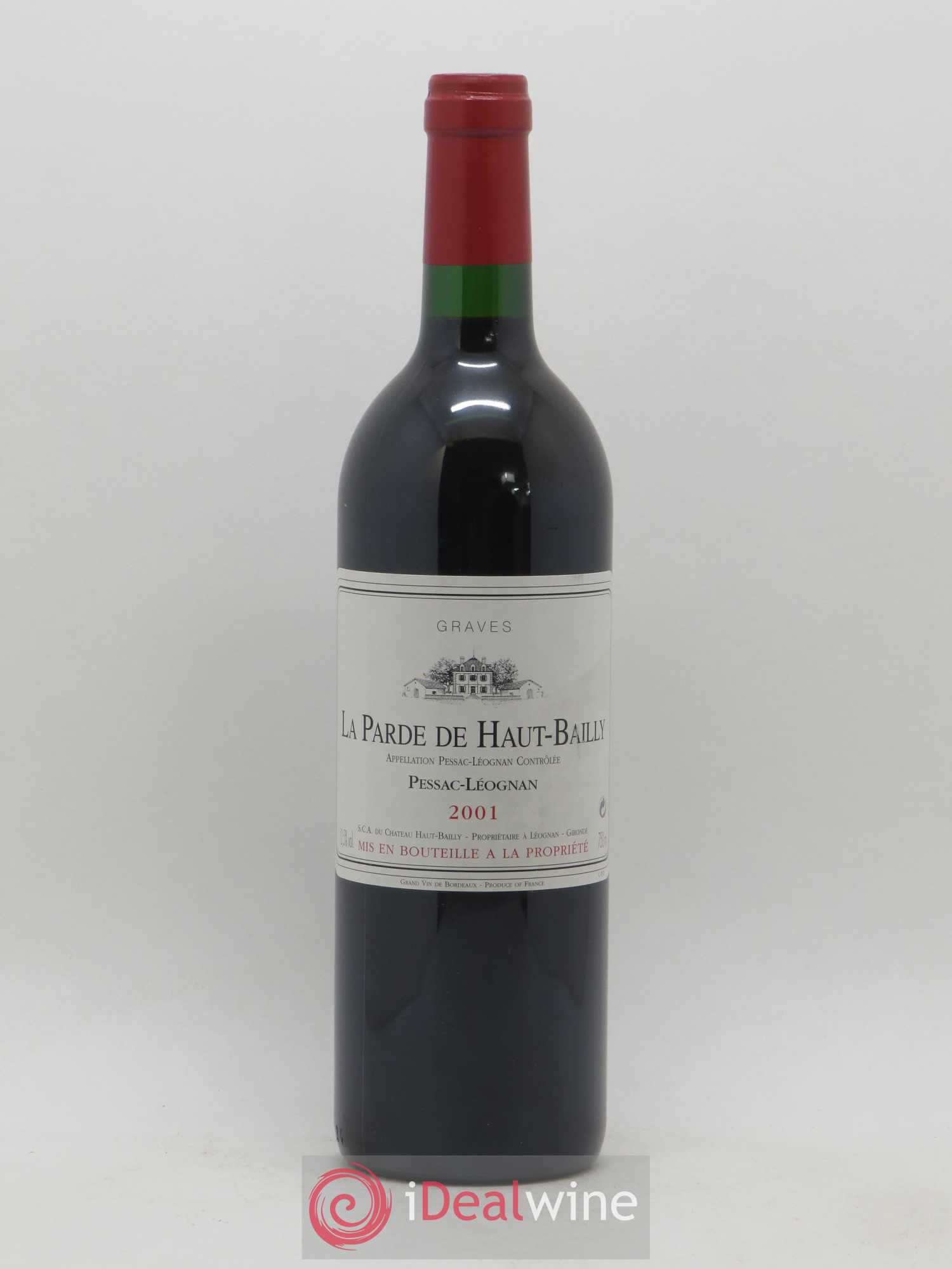 Haut Bailly II (Anciennement La Parde de Haut-Bailly) Second Vin 2001 - Lot de 1 bouteille - 0