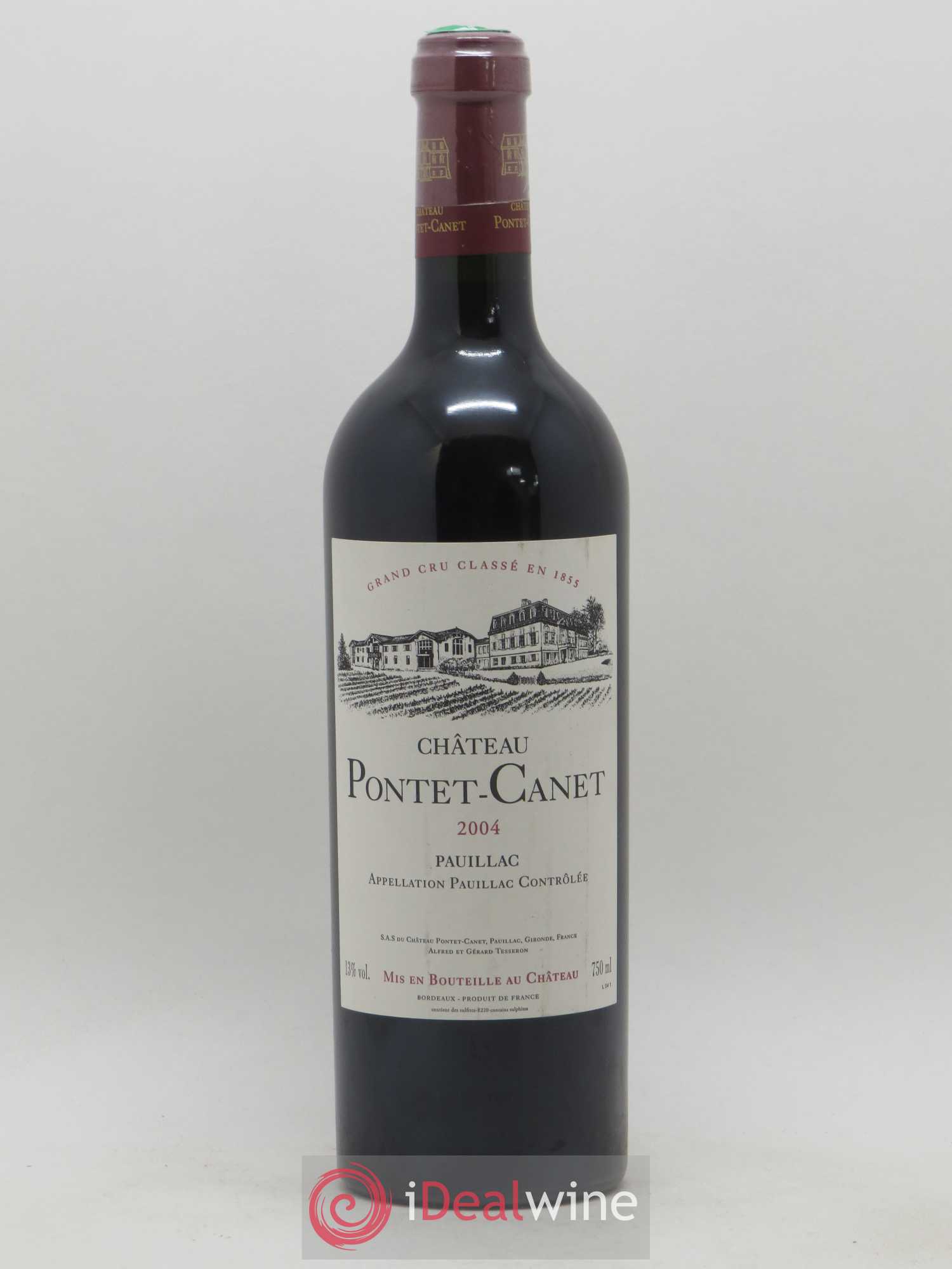 Château Pontet Canet 5ème Grand Cru Classé 2004 - Lot de 1 bouteille - 0