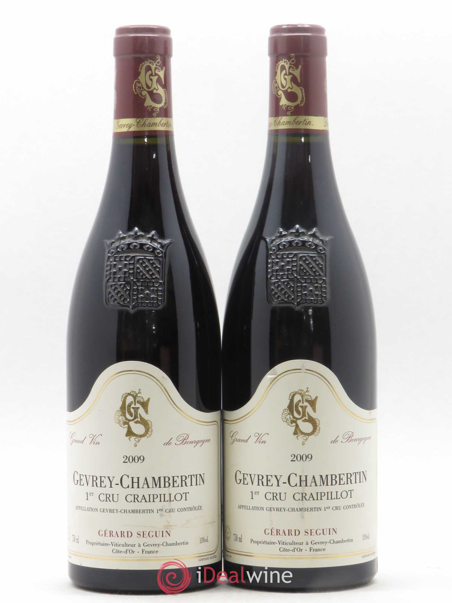 Gevrey-Chambertin 1er Cru Craipillot Domaine Seguin 2009 - Posten von 2 Flaschen - 0