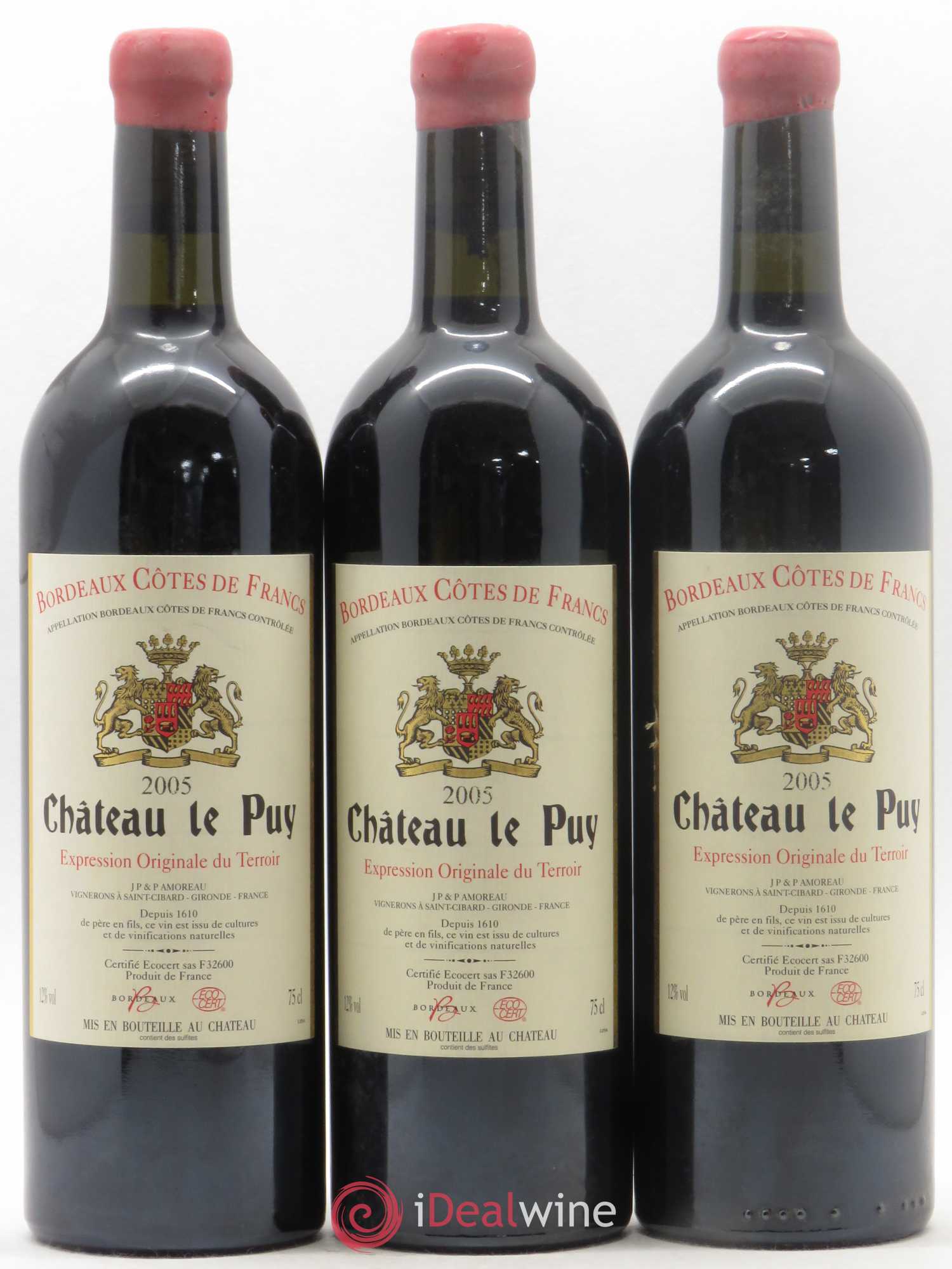 Le Puy - Cuvée Emilien 2005 - Lot de 3 bouteilles - 0