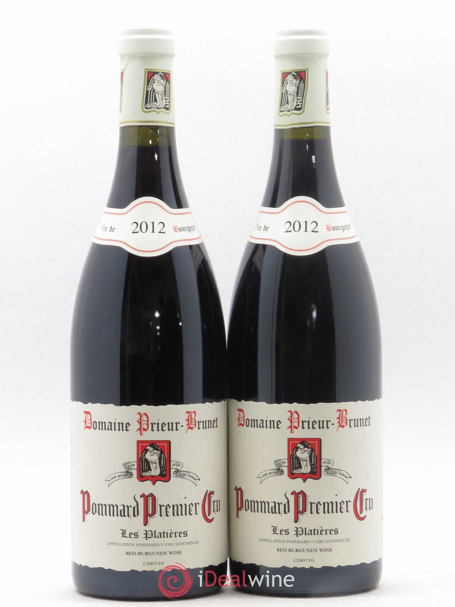 Pommard 1er Cru Les Platieres Domaine Prieur Brunet 2012 - Posten von 2 Flaschen - 0
