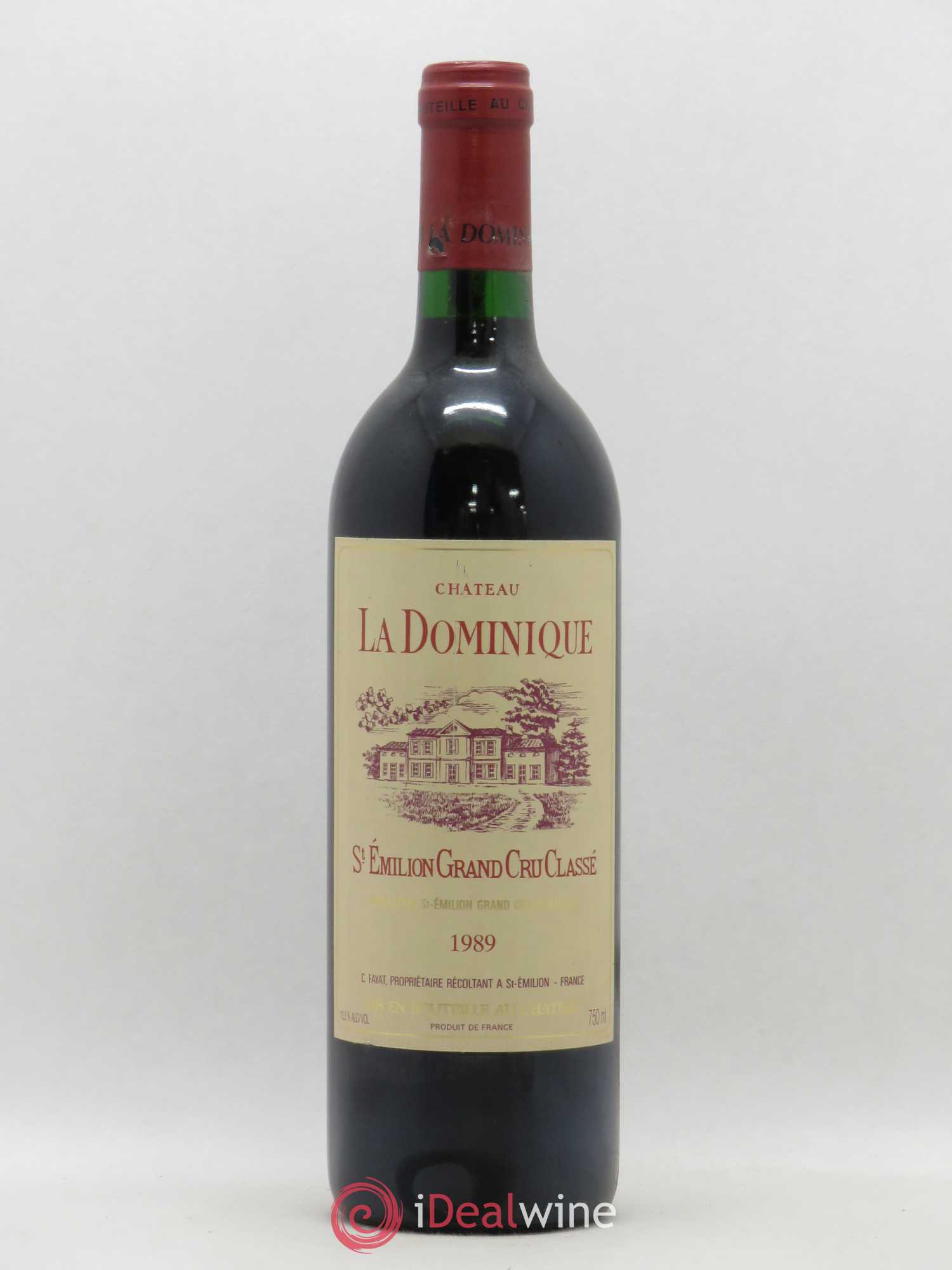 Château la Dominique Grand Cru Classé 1989 - Lot de 1 bouteille - 0