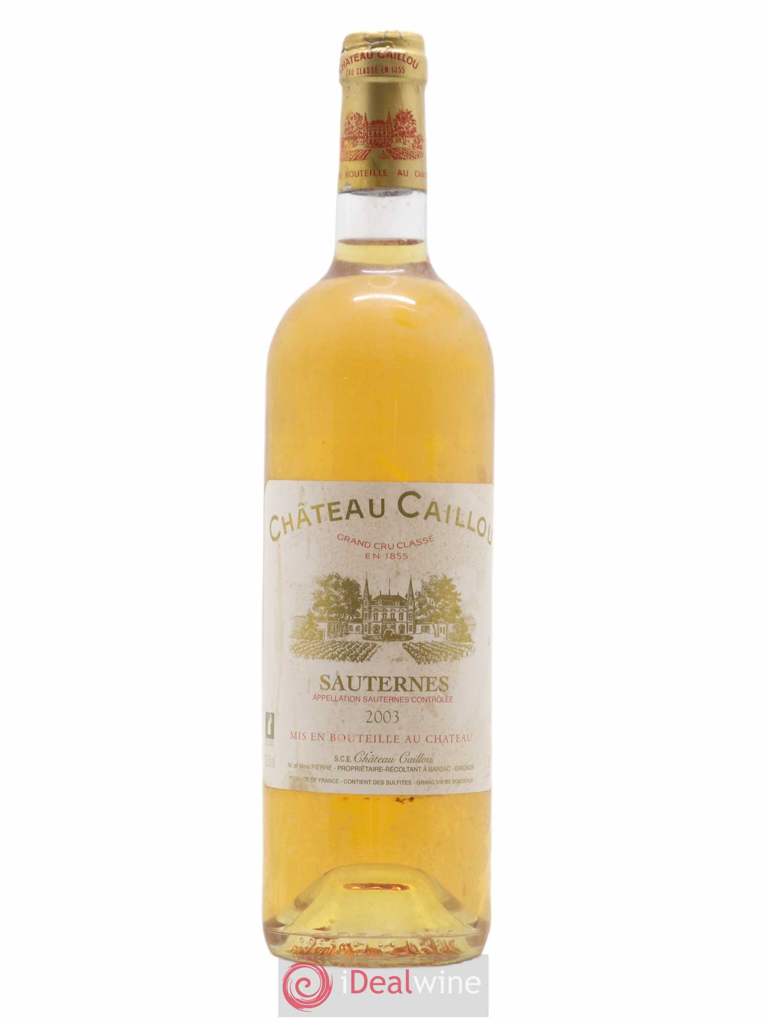 Château Caillou 2ème Grand Cru Classé 2003 - Lotto di 1 bottiglia - 0