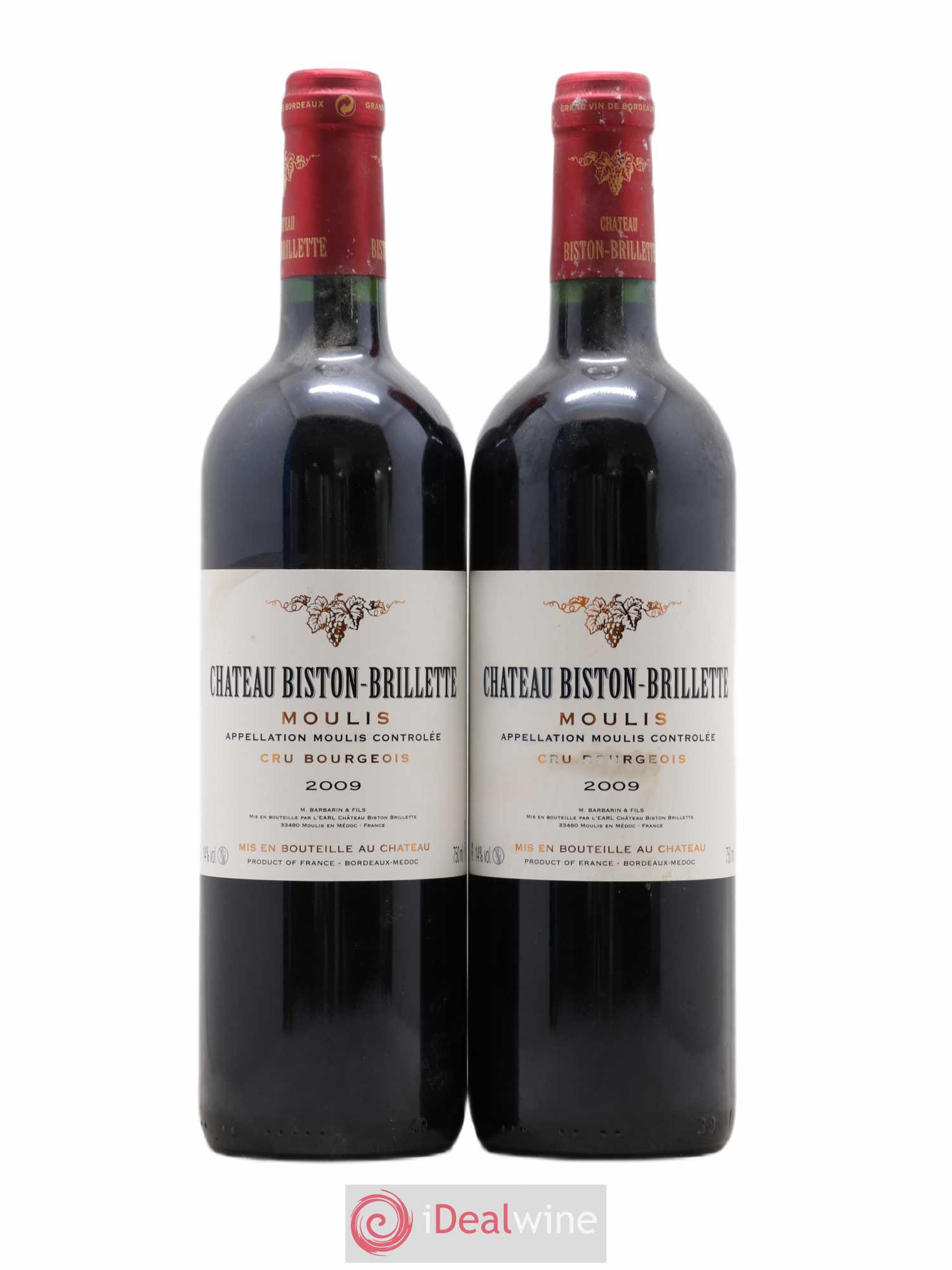 Château Biston Brillette 2009 - Lot de 2 bouteilles - 0