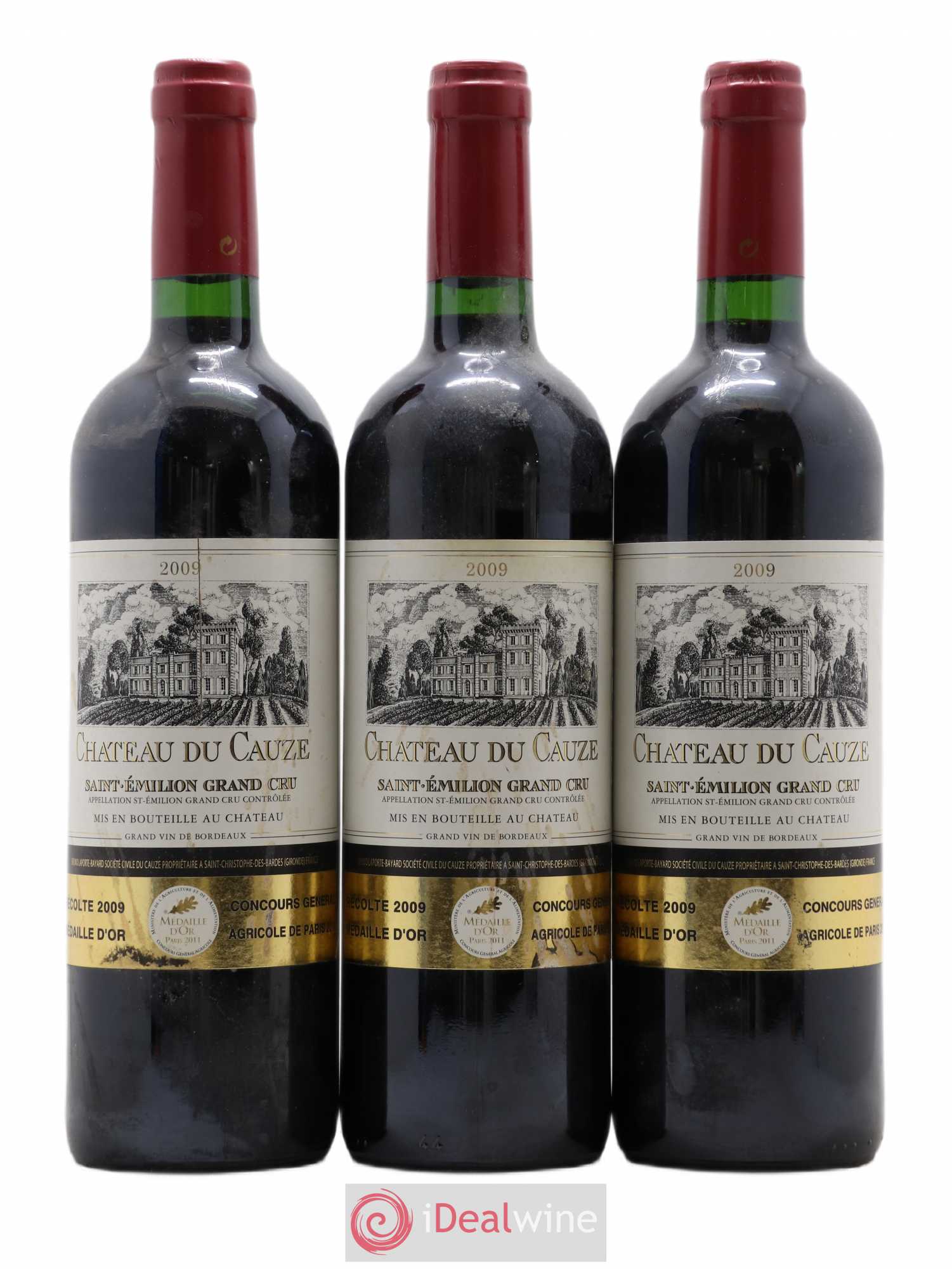 Château du Cauze 2009 - Lot de 3 bouteilles - 0