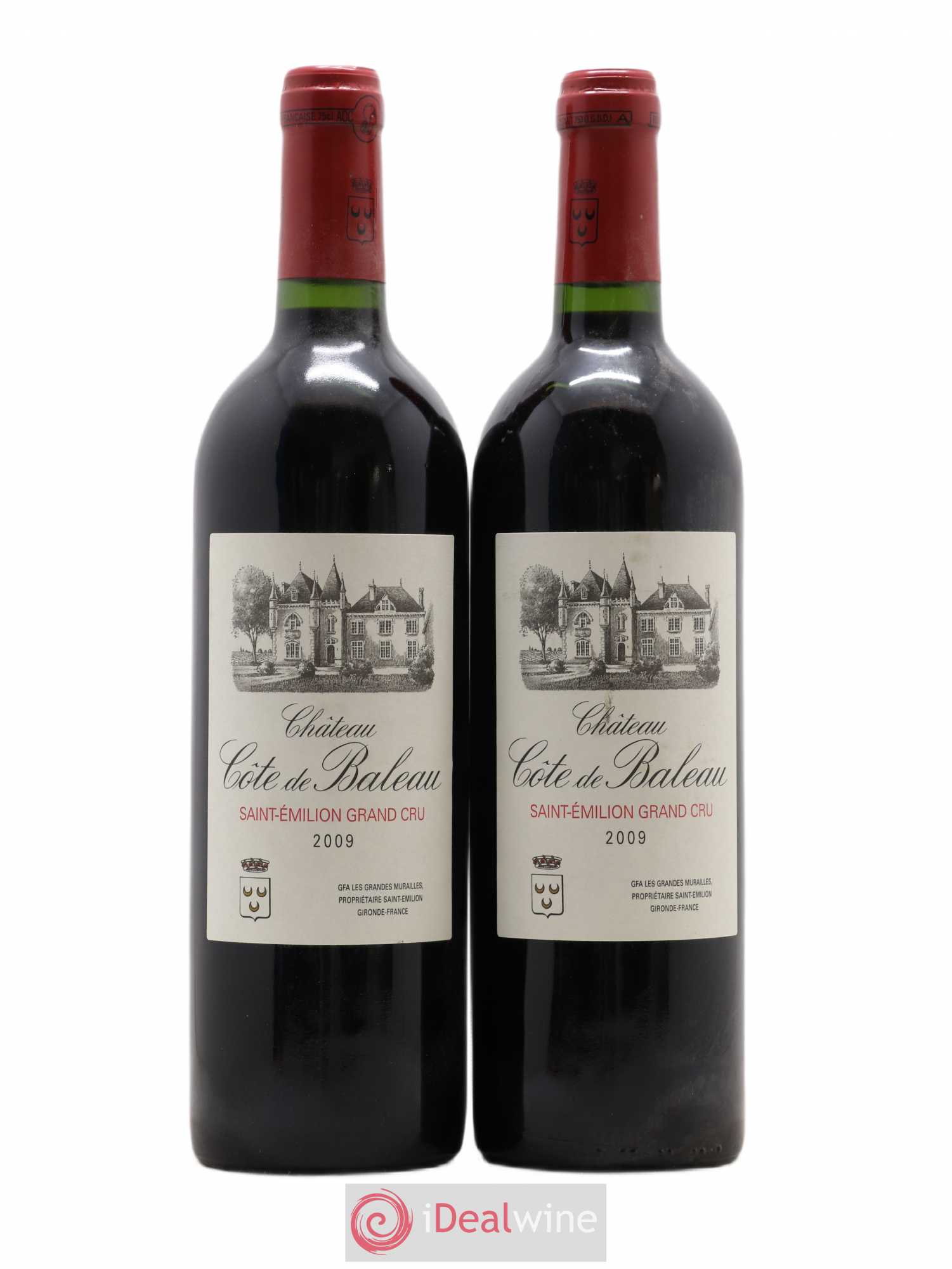 Château Côte de Baleau Grand Cru Classé 2009 - Lot de 2 bouteilles - 0