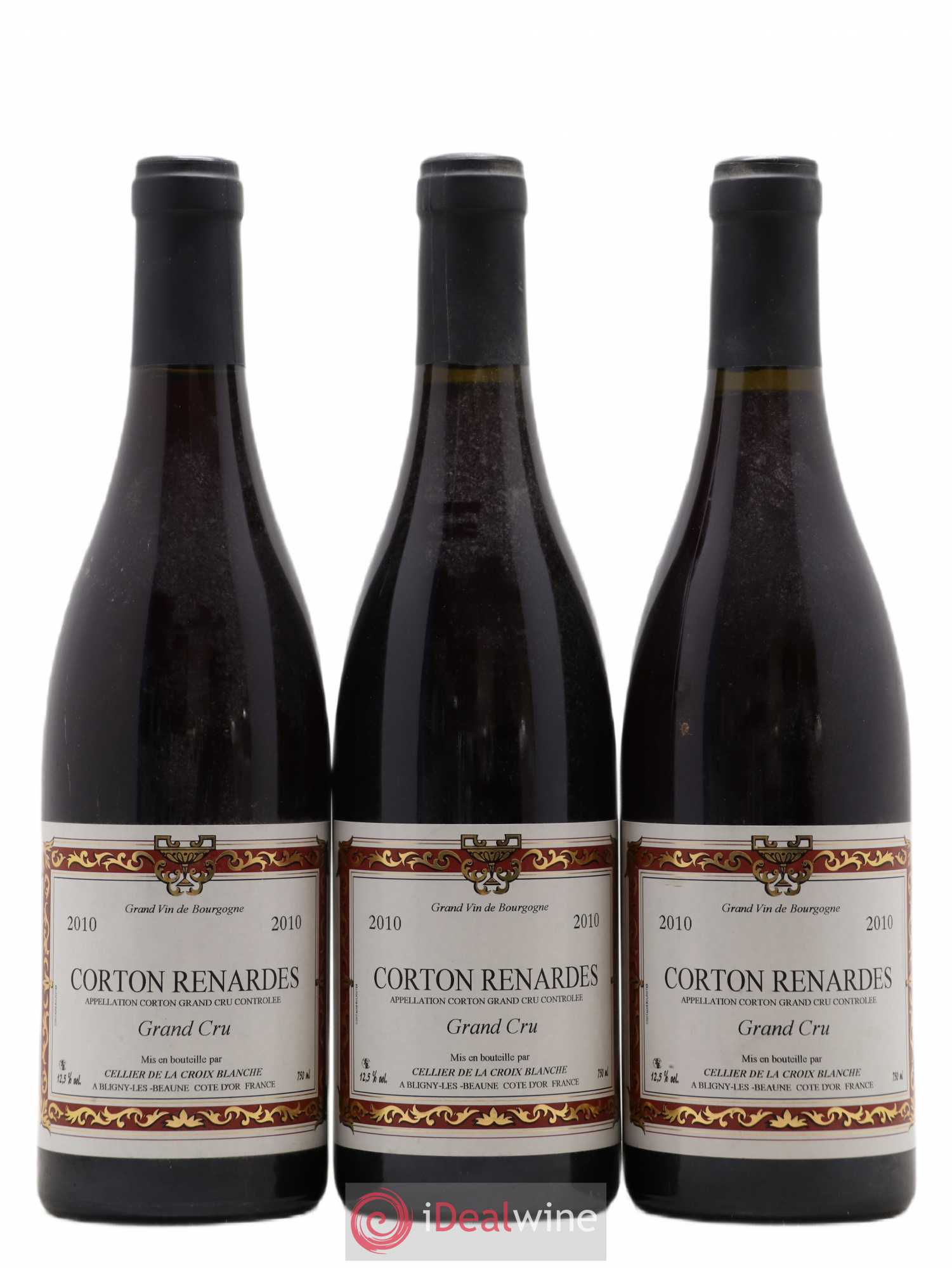 Corton Grand Cru Renardes Cellier De La Croix Blanche 2010 - Posten von 3 Flaschen - 0