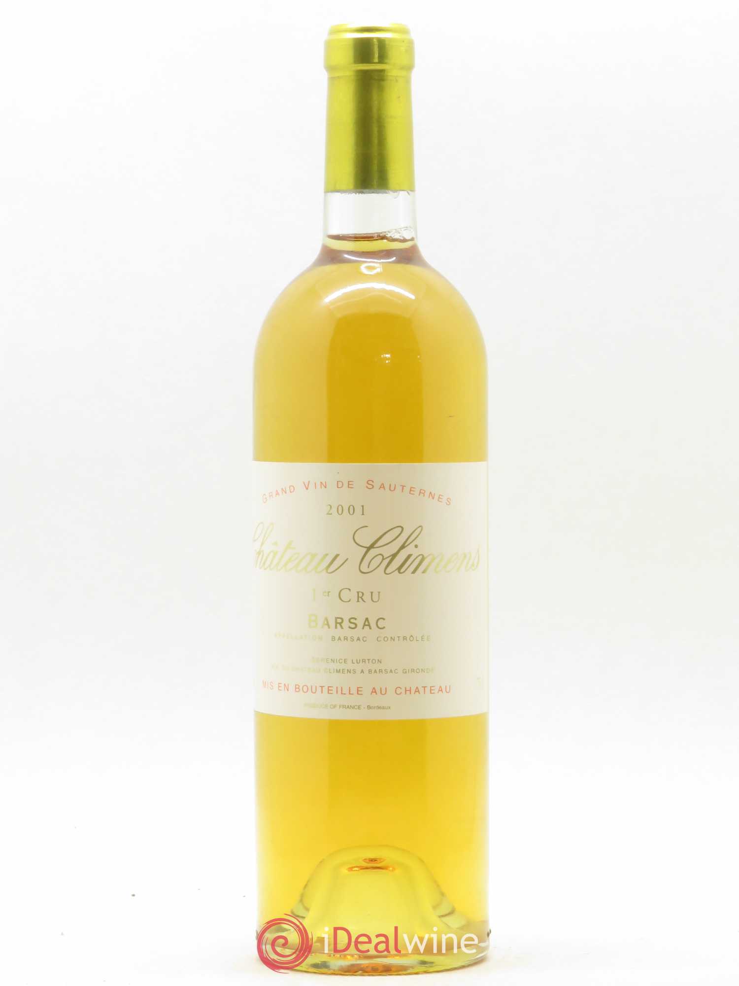 Château Climens 1er Grand Cru Classé 2001 - Lotto di 1 bottiglia - 0