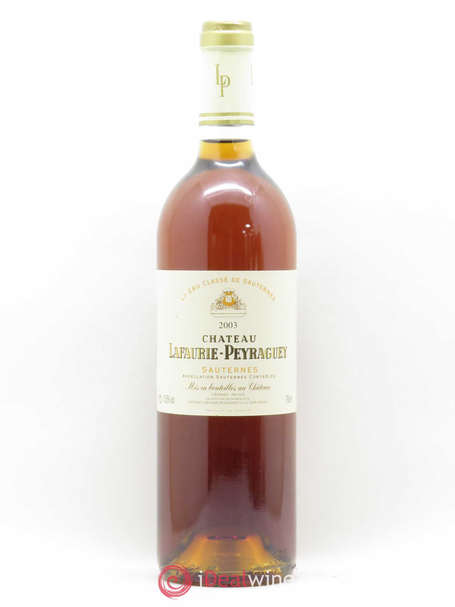 Château Lafaurie-Peyraguey 1er Grand Cru Classé 2003 - Lotto di 1 bottiglia - 0
