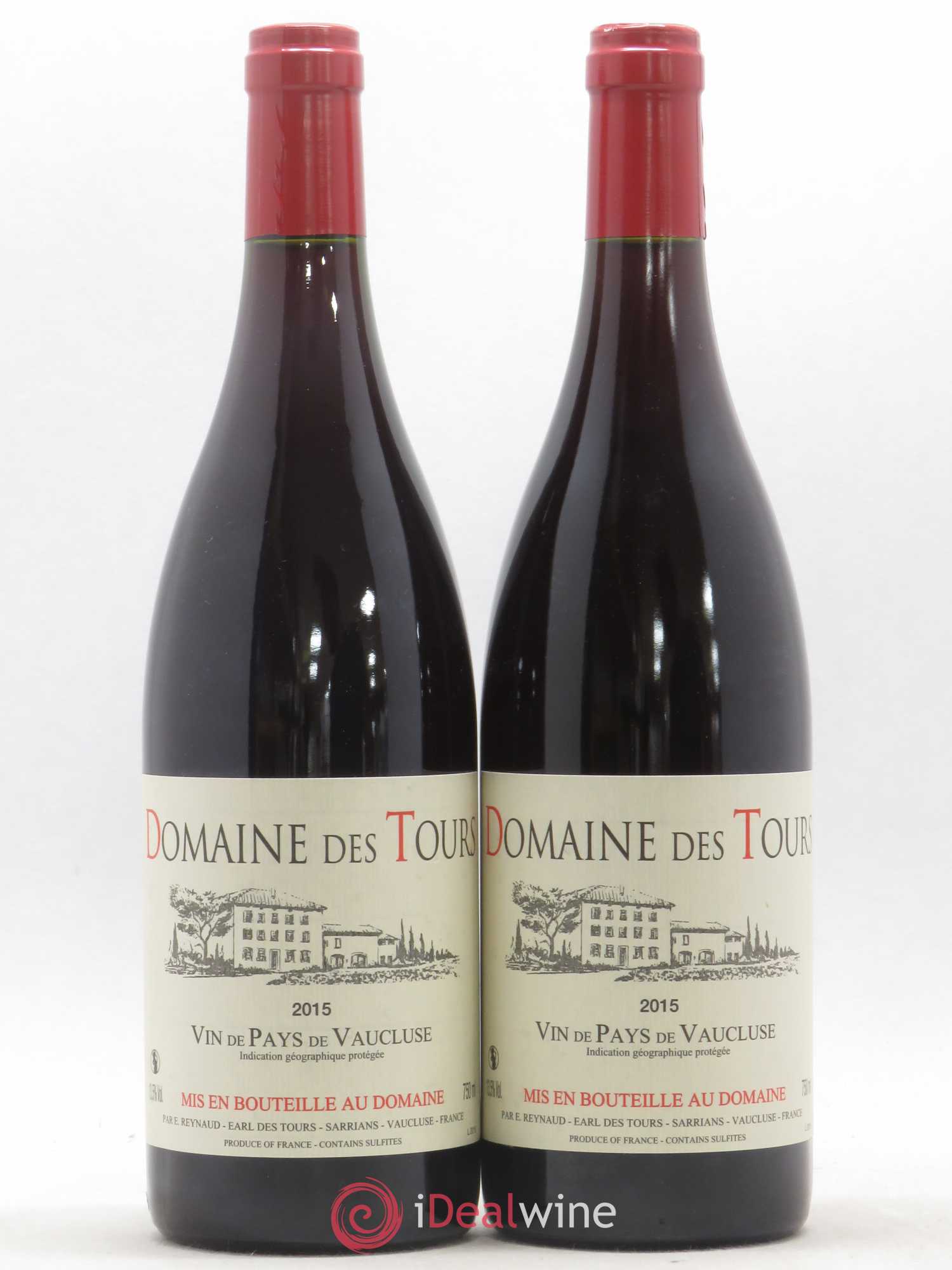 Vaucluse (Vin de Pays de Vaucluse) Domaine des Tours Emmanuel Reynaud 2015 - Lot de 2 bouteilles - 0