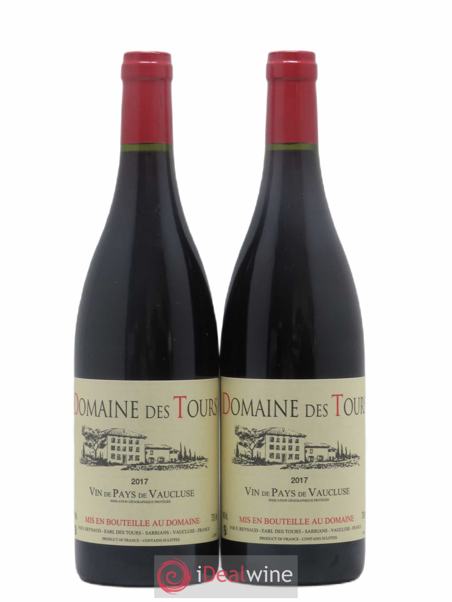 Vaucluse (Vin de Pays de Vaucluse) Domaine des Tours Emmanuel Reynaud 2017 - Lot de 2 bouteilles - 0