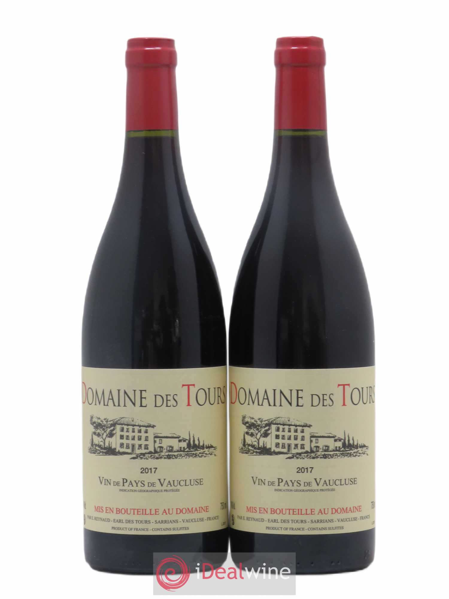 Vaucluse (Vin de Pays de Vaucluse) Domaine des Tours Emmanuel Reynaud 2017 - Lot de 2 bouteilles - 0