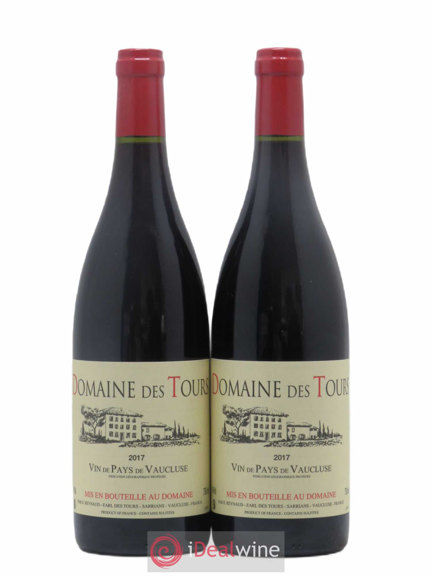 Vaucluse (Vin de Pays de Vaucluse) Domaine des Tours Emmanuel Reynaud 2017 - Lot de 2 bouteilles - 0
