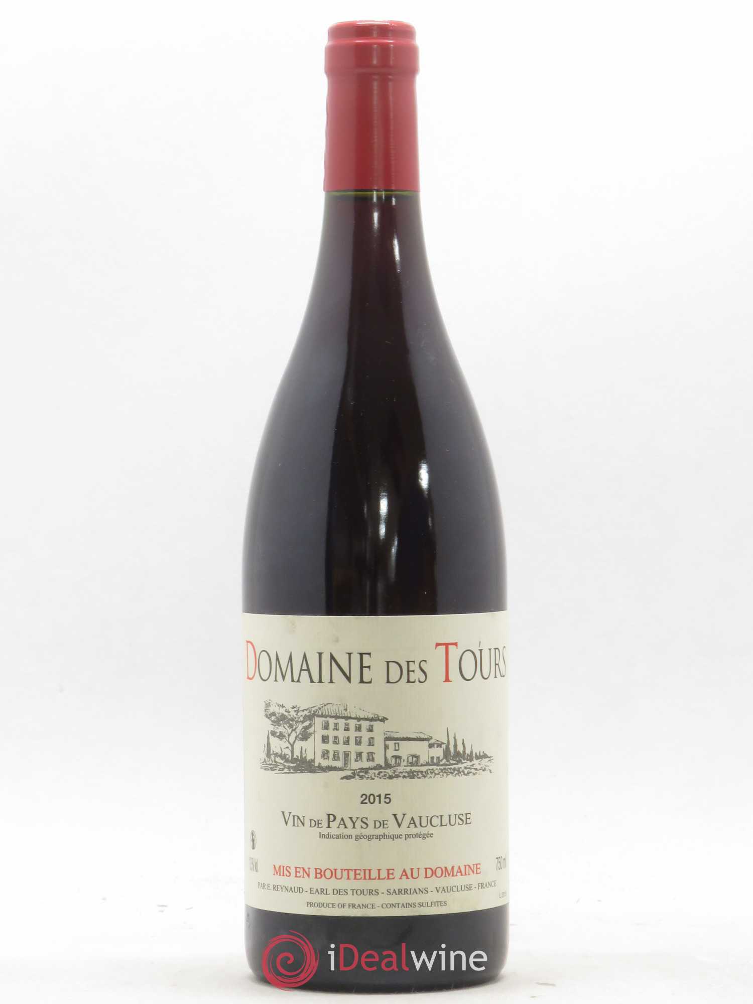 Vaucluse (Vin de Pays de Vaucluse) Domaine des Tours Emmanuel Reynaud 2015 - Lot de 1 bouteille - 0