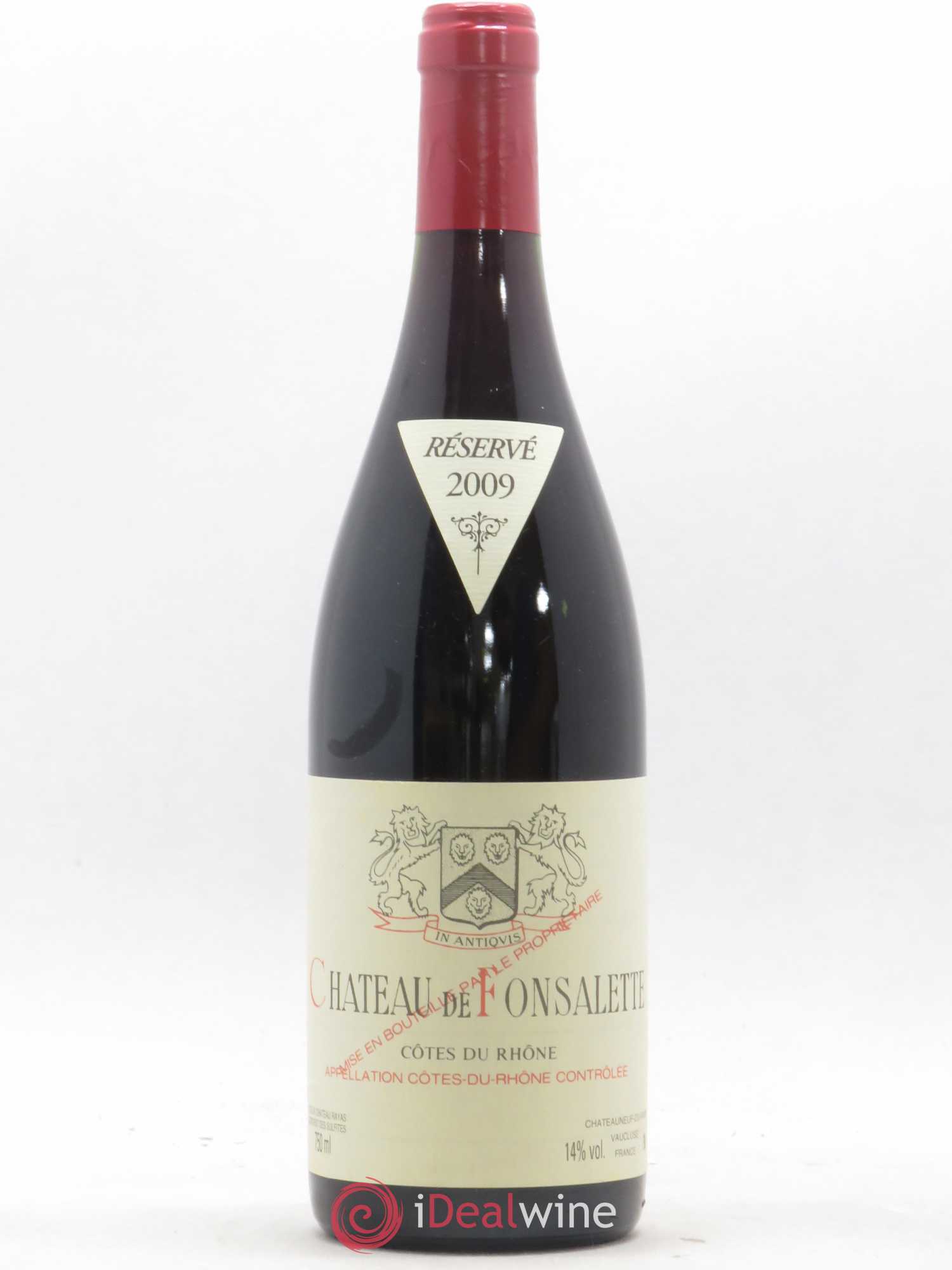 Côtes-du-Rhône Château de Fonsalette Emmanuel Reynaud 2009 - Lot de 1 bouteille - 0