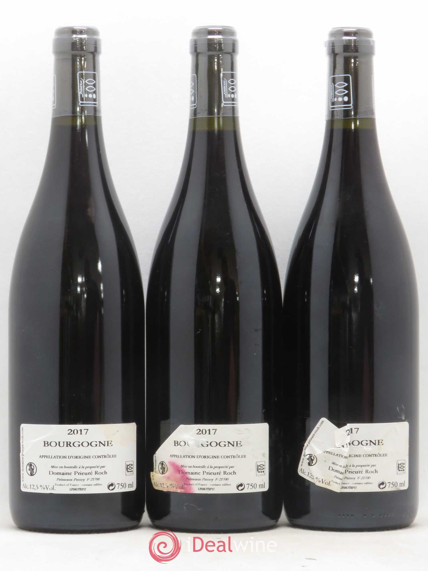 Bourgogne Pinoterie Prieuré Roch Pure 2017 - Lot de 3 bouteilles - 1