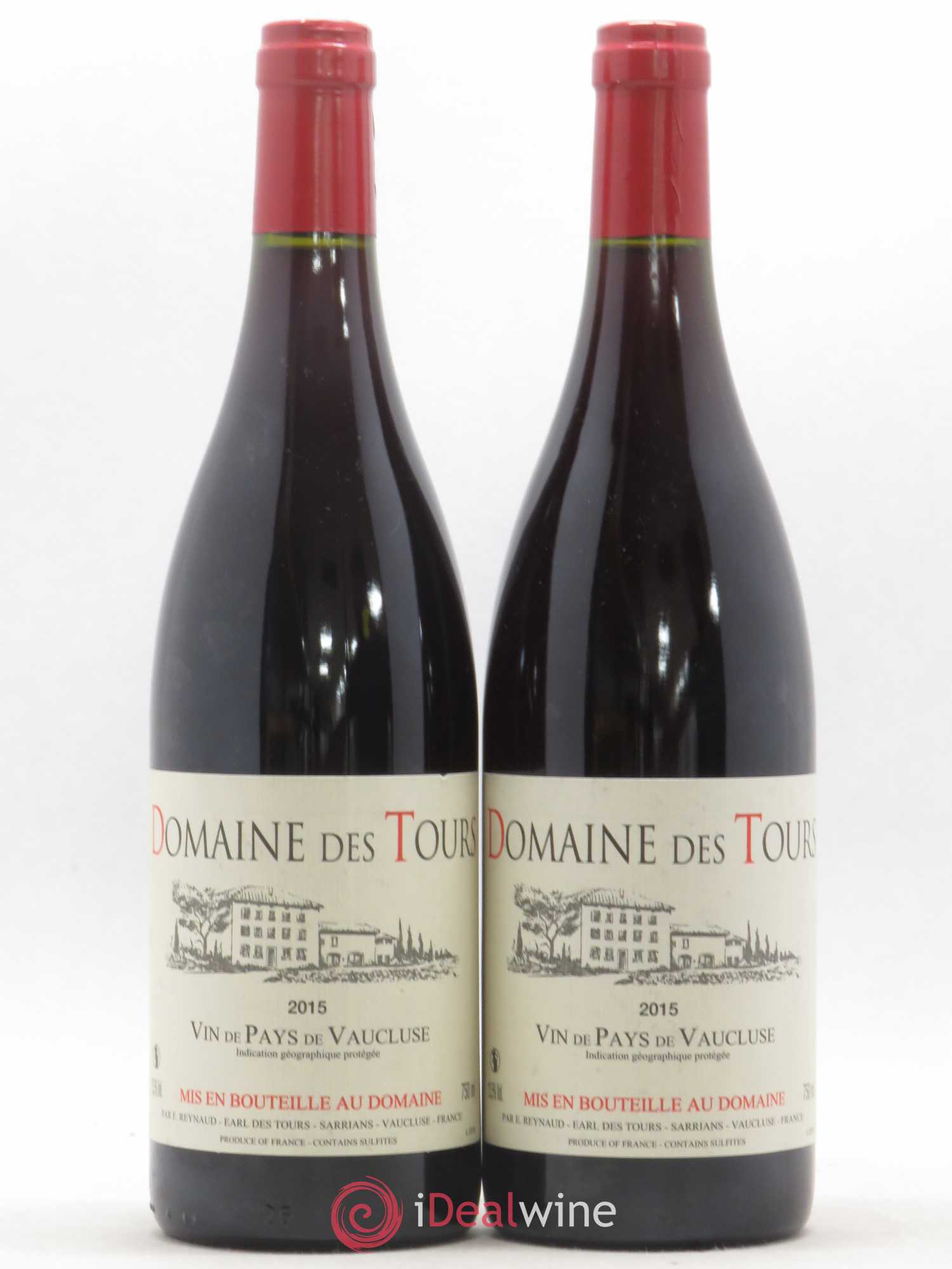 Vaucluse (Vin de Pays de Vaucluse) Domaine des Tours Emmanuel Reynaud 2015 - Lot de 2 bouteilles - 0