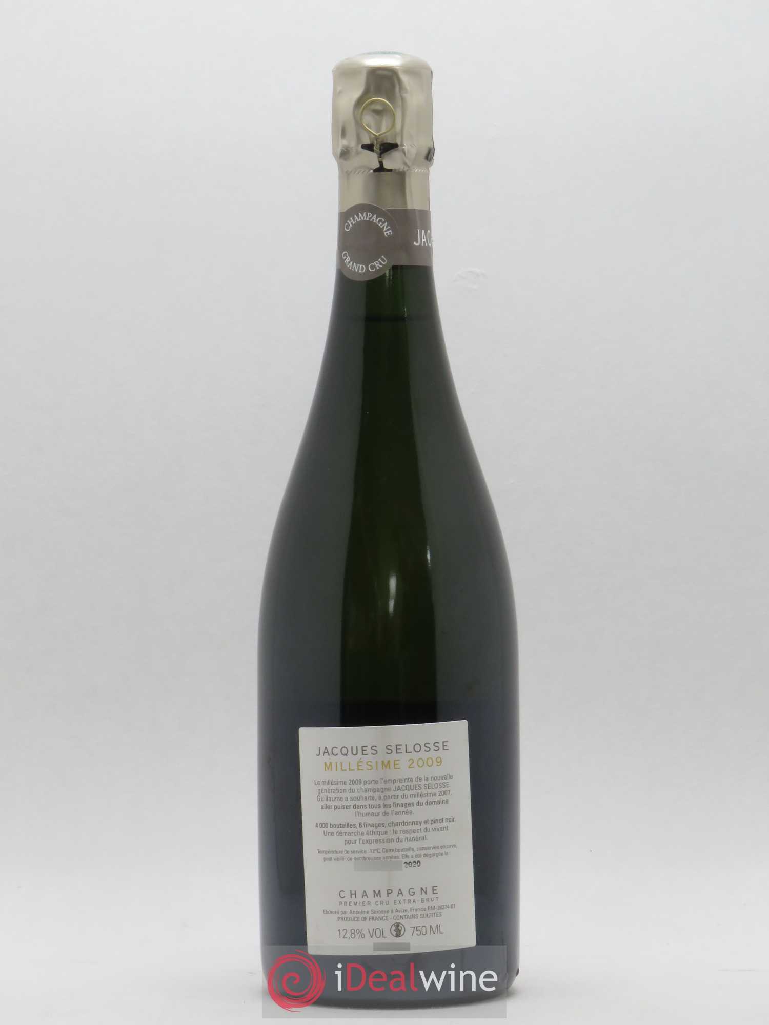 1er Cru Millésimé Extra-Brut Jacques Selosse 2009 - Lot de 1 bouteille - 1