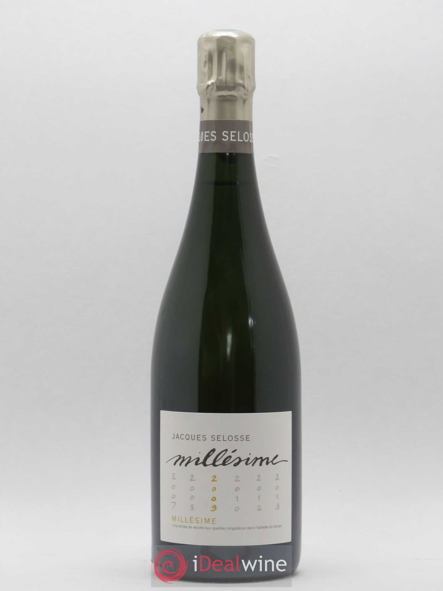 1er Cru Millésimé Extra-Brut Jacques Selosse 2009 - Lot de 1 bouteille - 0