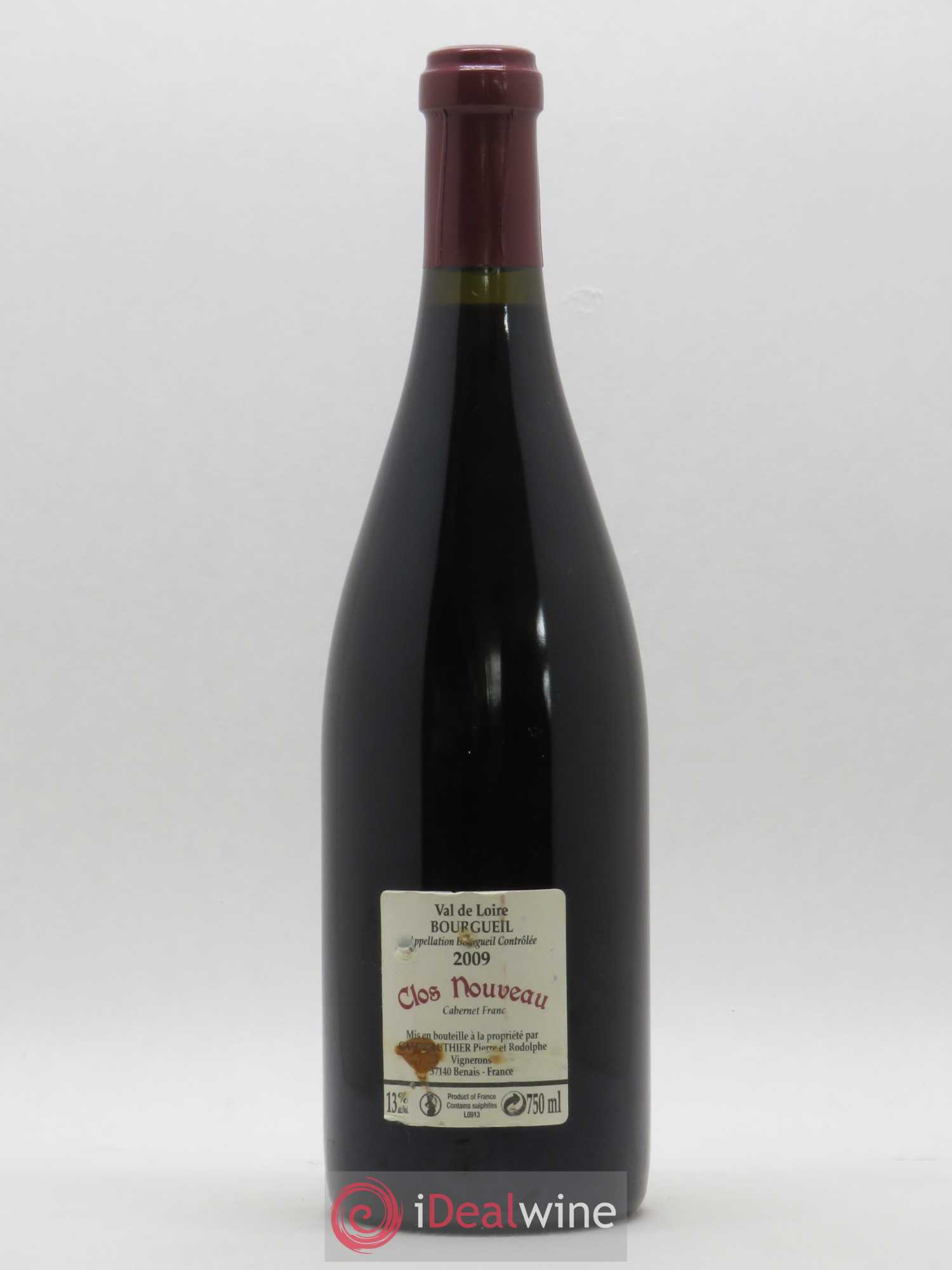 Bourgueil Clos Nouveau Domaine du Bel Air 2009 - Lot de 1 bouteille - 1