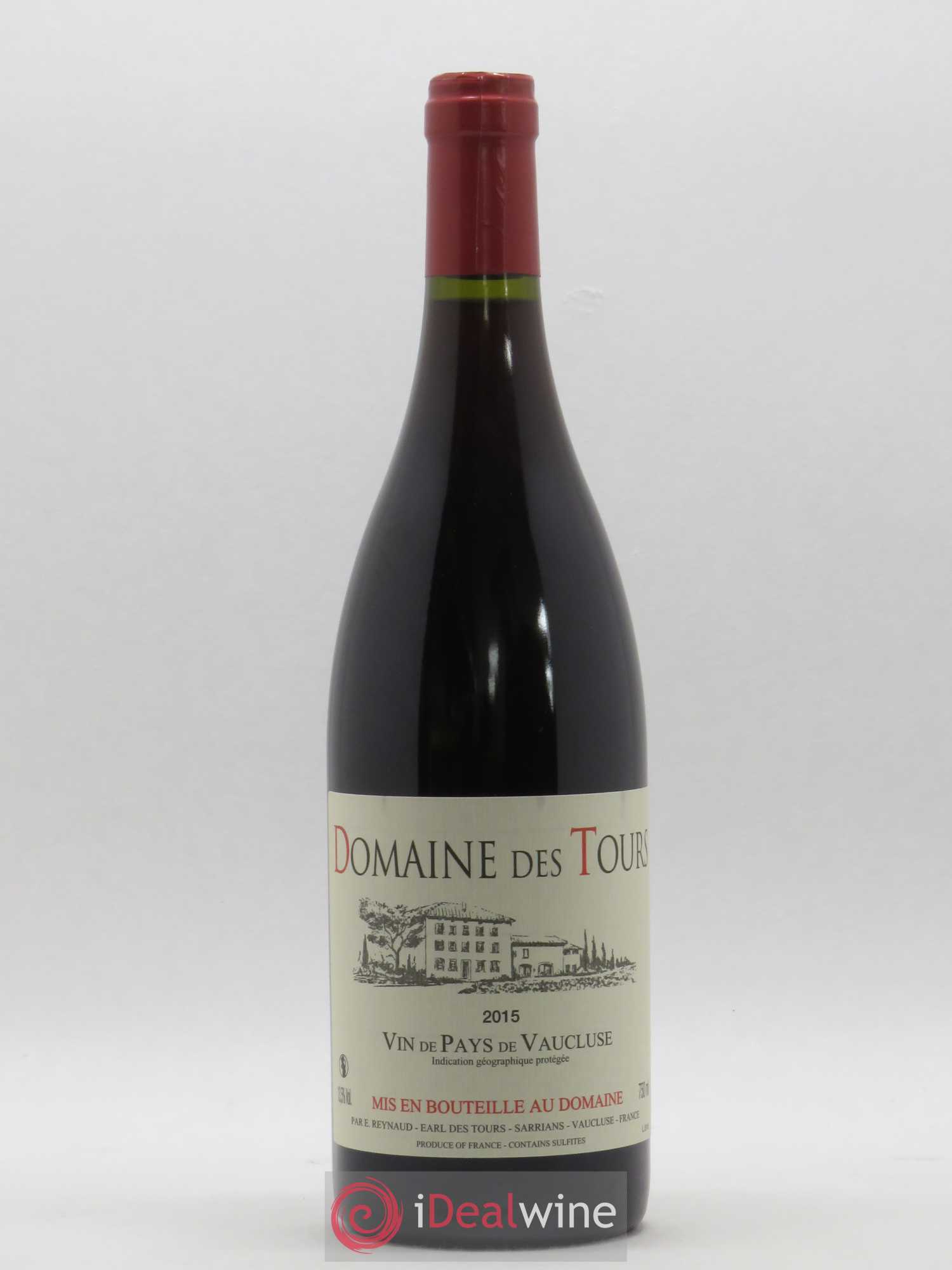 Vaucluse (Vin de Pays de Vaucluse) Domaine des Tours Emmanuel Reynaud 2015 - Lot de 1 bouteille - 0