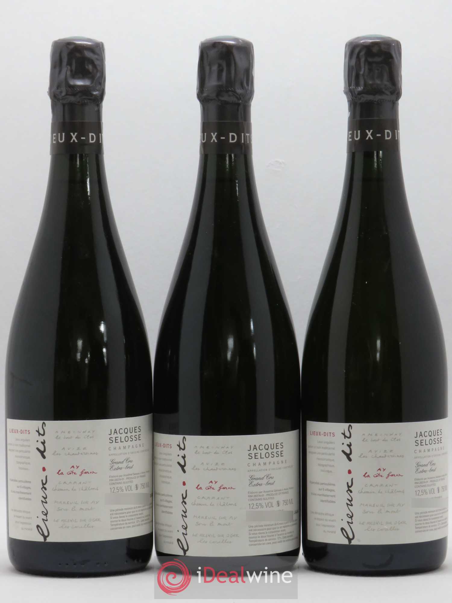 La Côte Faron Blanc de Noirs Grand Cru Extra-Brut Jacques Selosse - Lot de 3 bouteilles - 0
