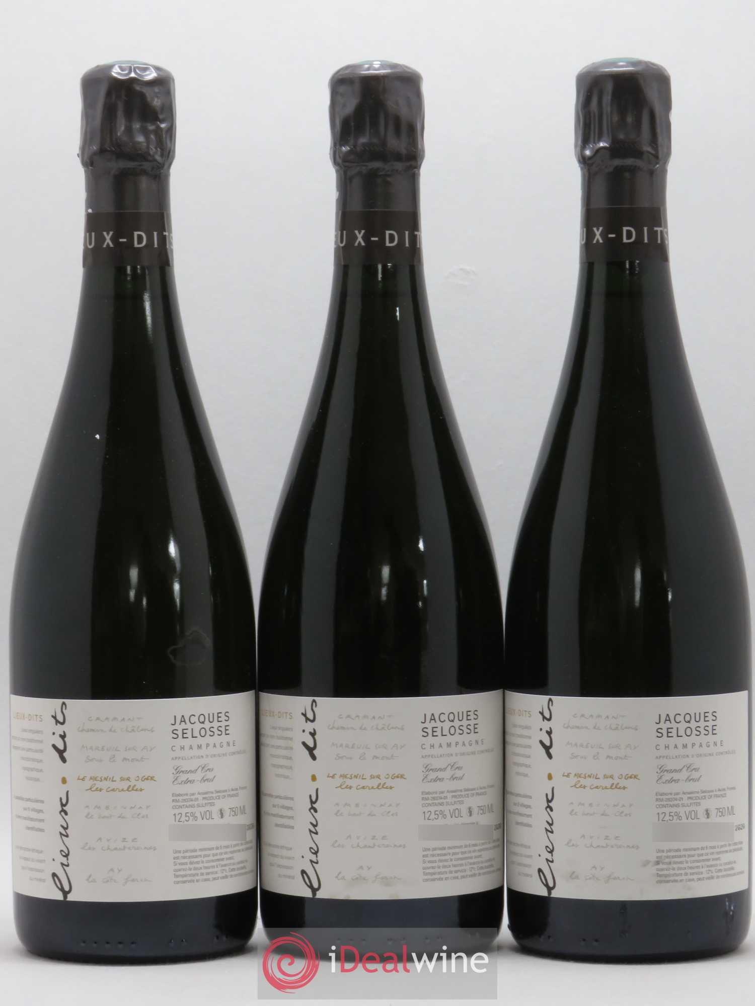 Les Carelles Blanc de Blancs Jacques Selosse - Lot de 3 bouteilles - 0