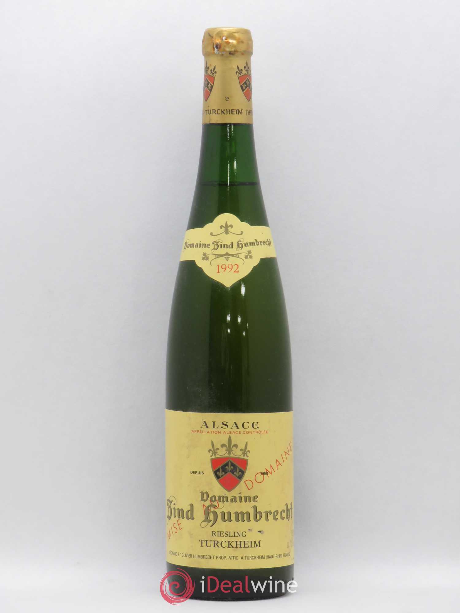 Riesling Domaine Zind Humbrecht 1992 - Lotto di 1 bottiglia - 0