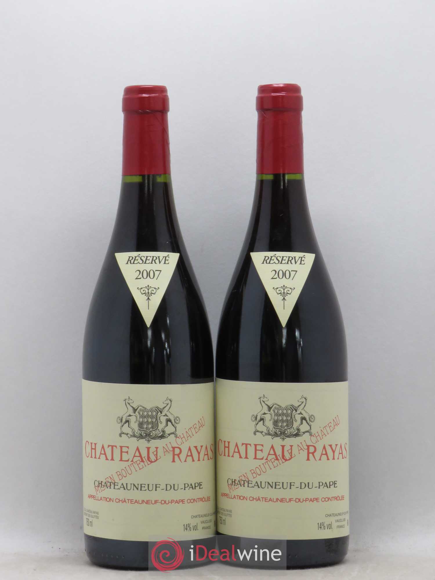 Châteauneuf-du-Pape Château Rayas Emmanuel Reynaud 2007 - Lot de 2 bouteilles - 0