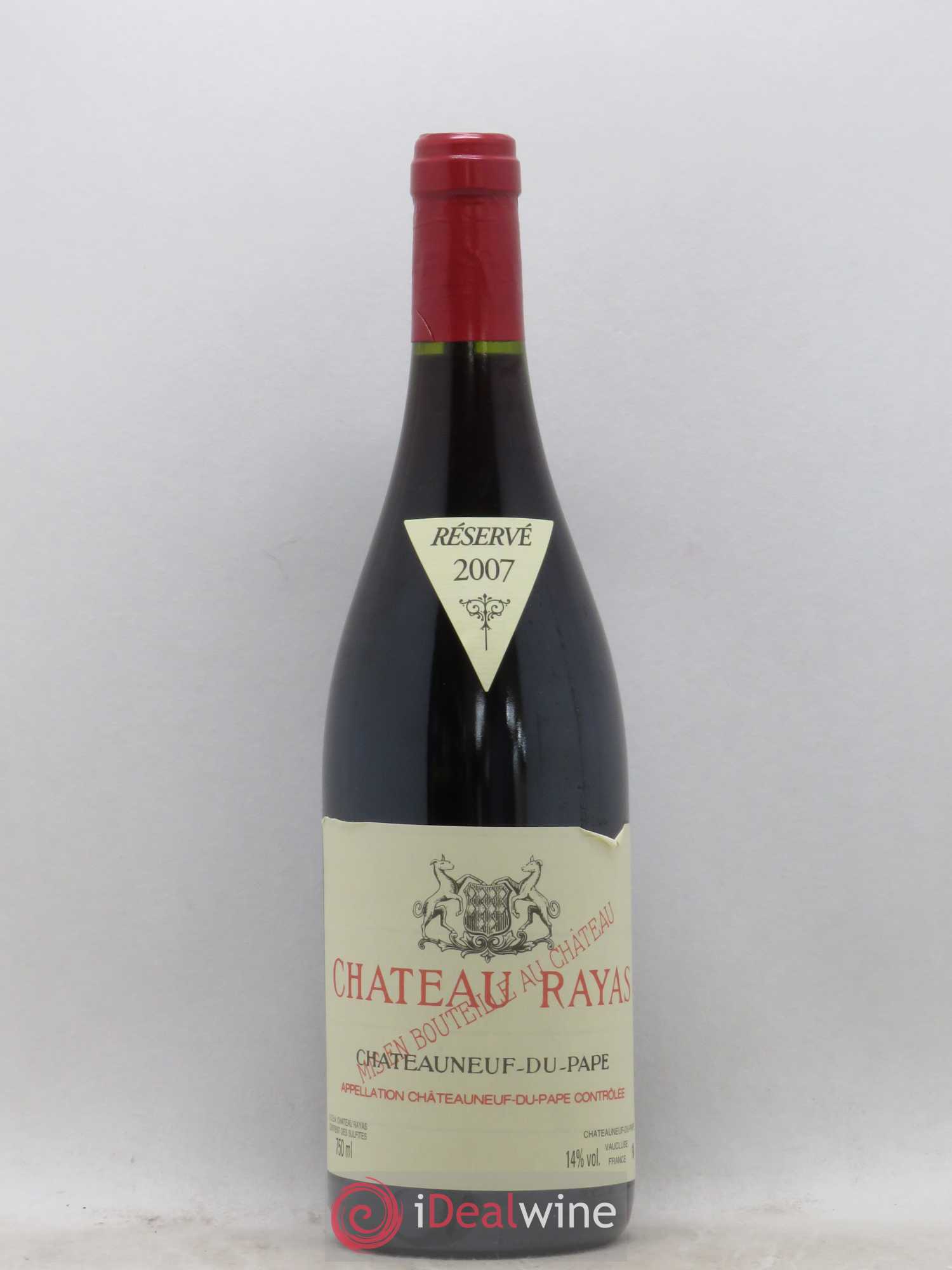 Châteauneuf-du-Pape Château Rayas Emmanuel Reynaud 2007 - Lot de 1 bouteille - 0