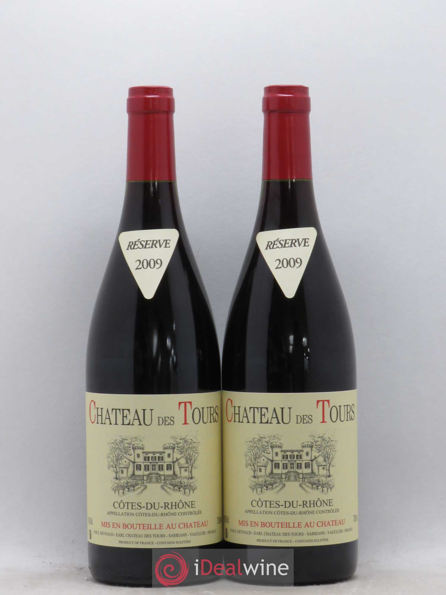 Côtes-du-Rhône Château des Tours Emmanuel Reynaud 2009 - Lot de 2 bouteilles - 0