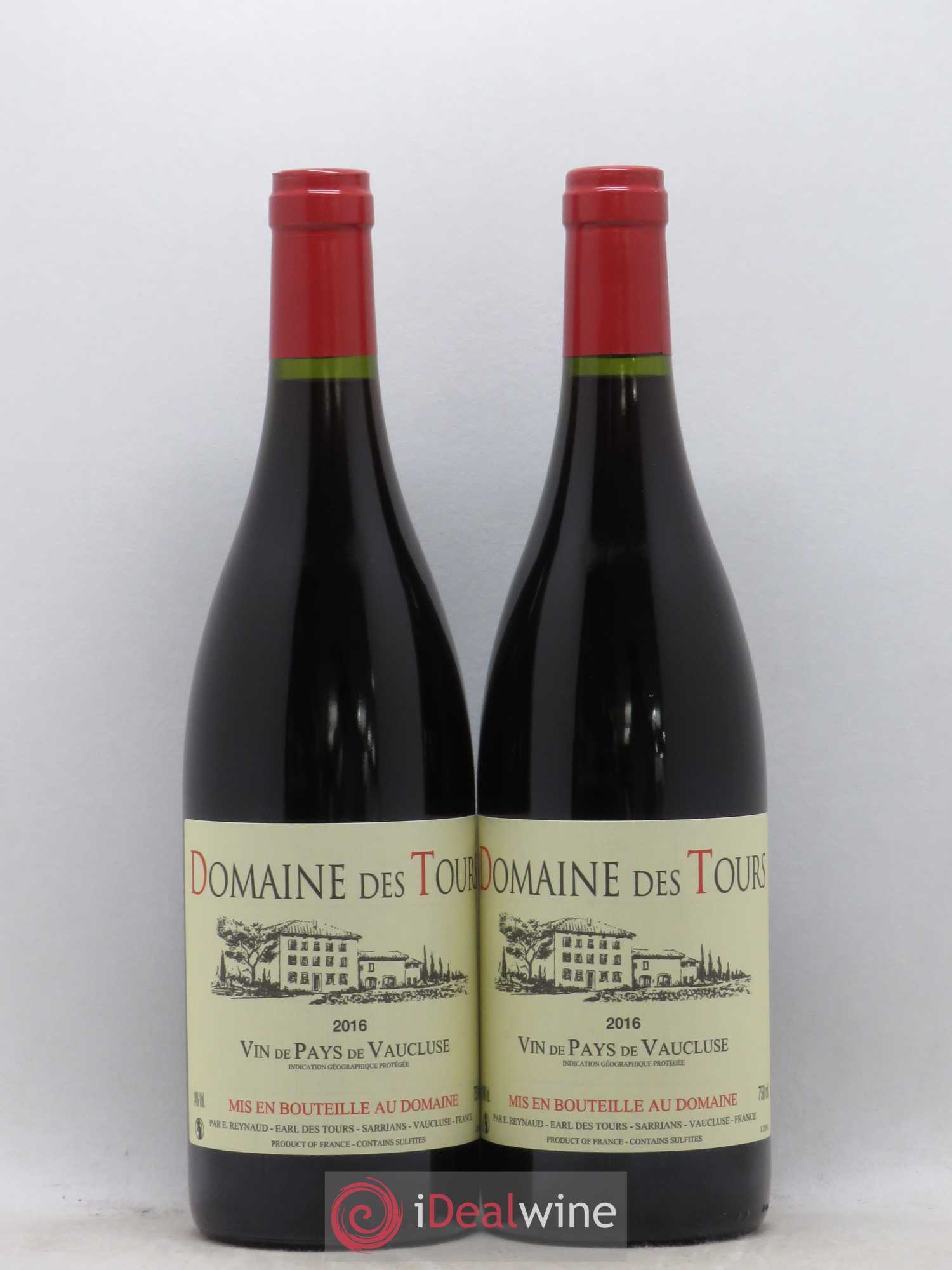 Vaucluse (Vin de Pays de Vaucluse) Domaine des Tours Emmanuel Reynaud 2016 - Lot de 2 bouteilles - 0