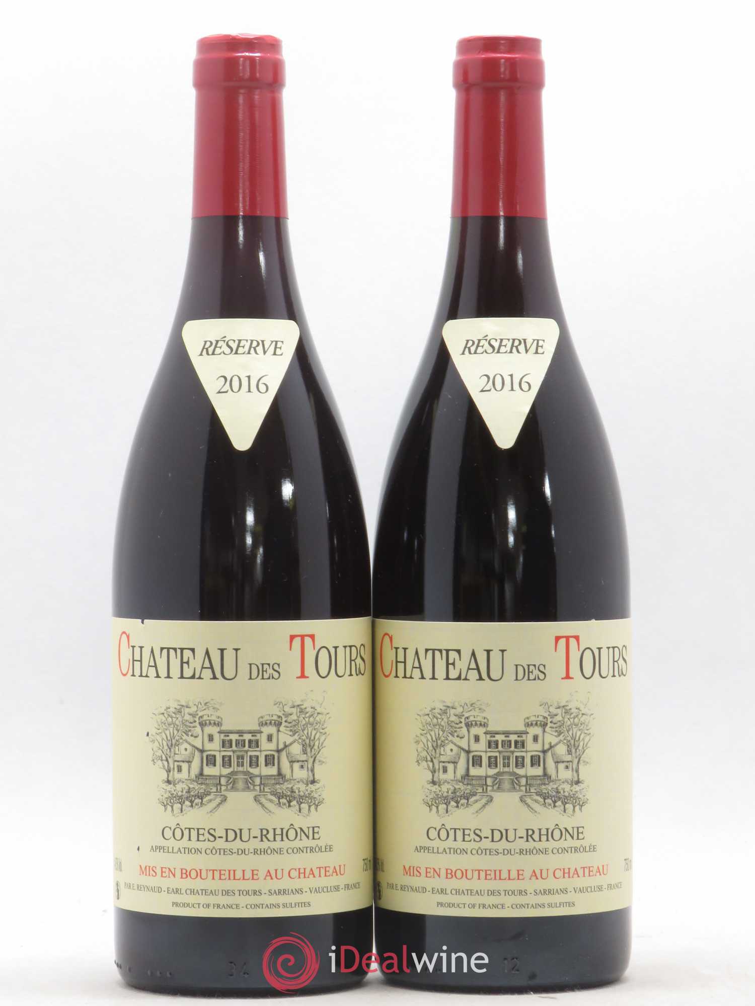 Côtes-du-Rhône Château des Tours Emmanuel Reynaud 2016 - Lot de 2 bouteilles - 0