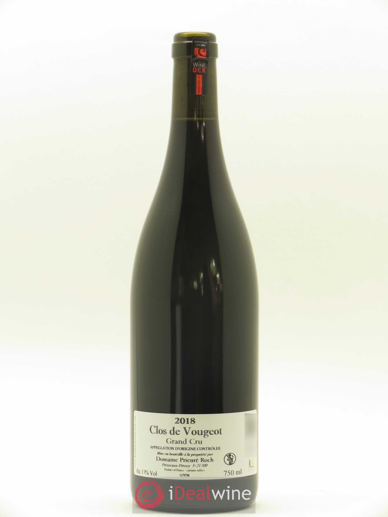 Clos de Vougeot Grand Cru Prieuré Roch 2018 - Lot de 1 bouteille - 1